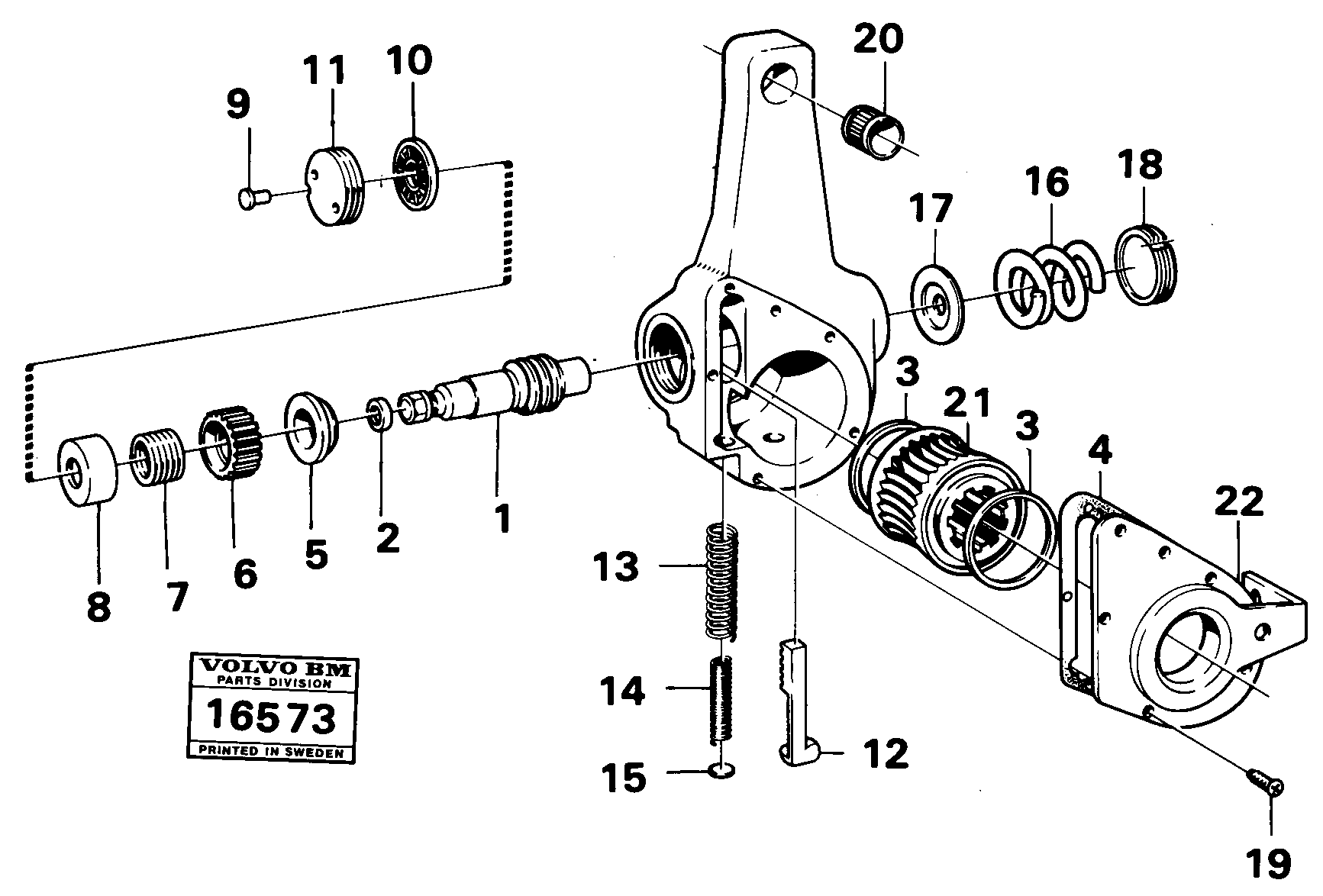 Схема запчастей Volvo 5350 5350 - 27977 Slack adjuster tillv nr -1616 