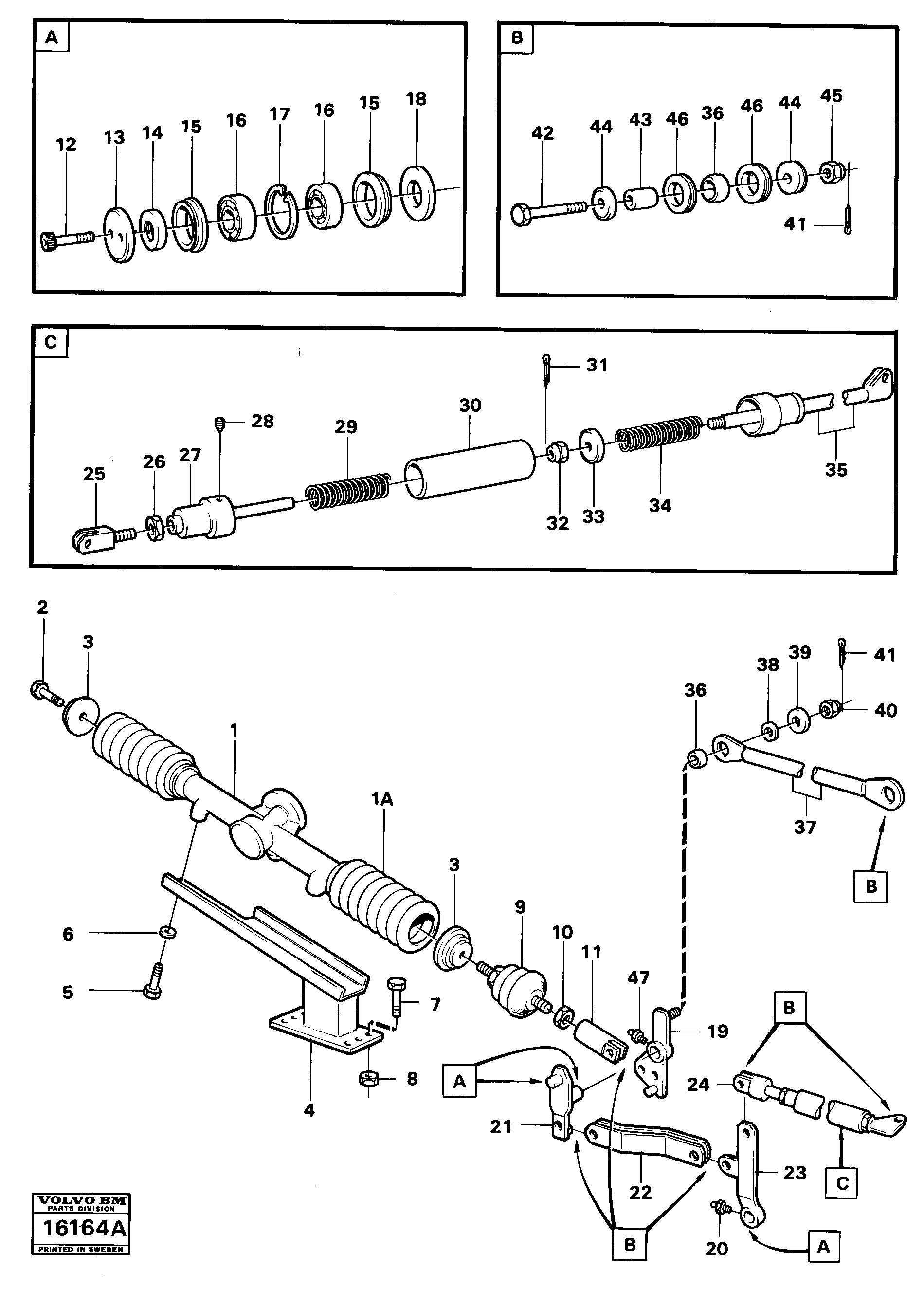 Схема запчастей Volvo 5350 5350 - 89238 Steering linkage 