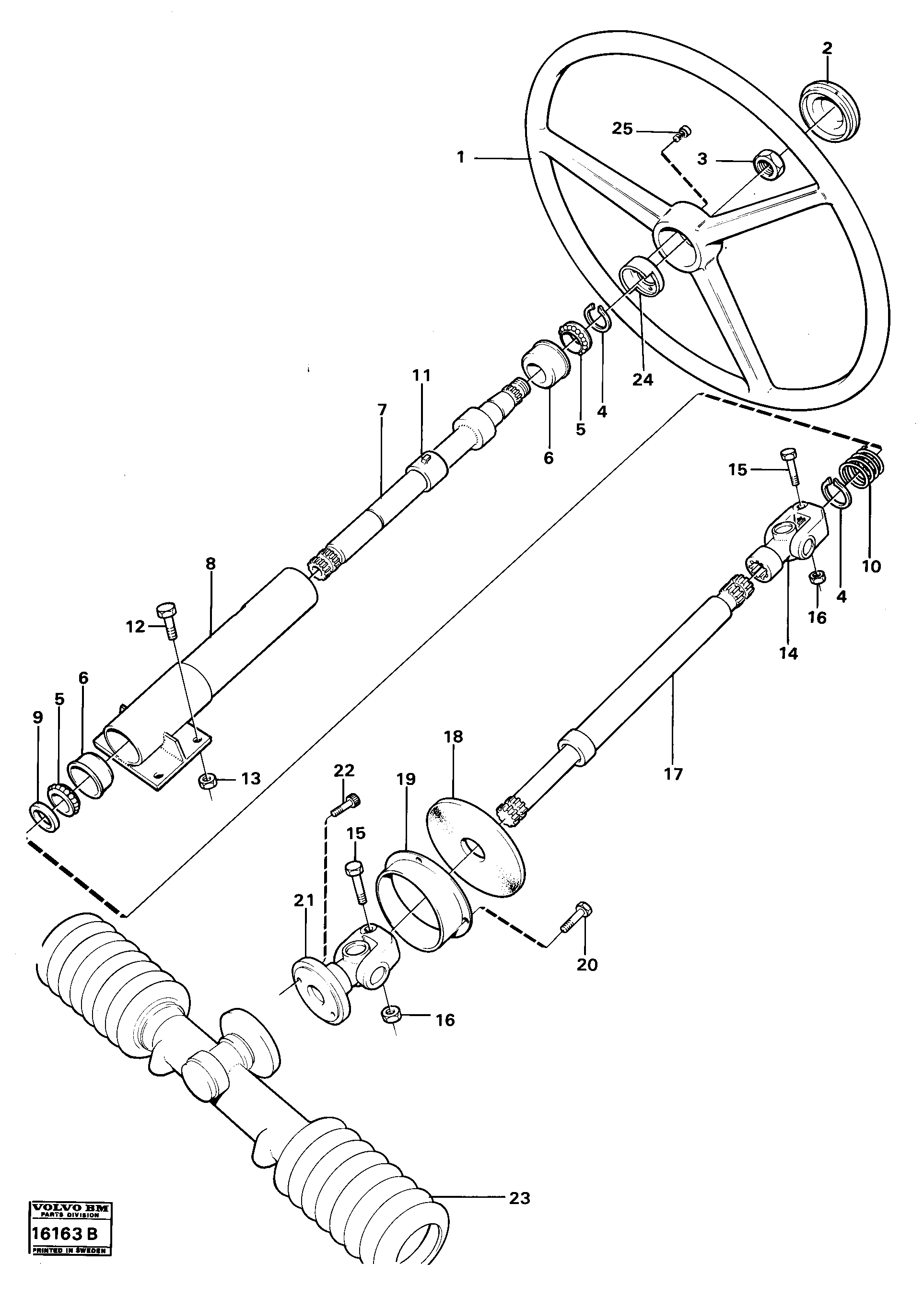 Схема запчастей Volvo 5350 5350 - 89702 Рулевое управление 