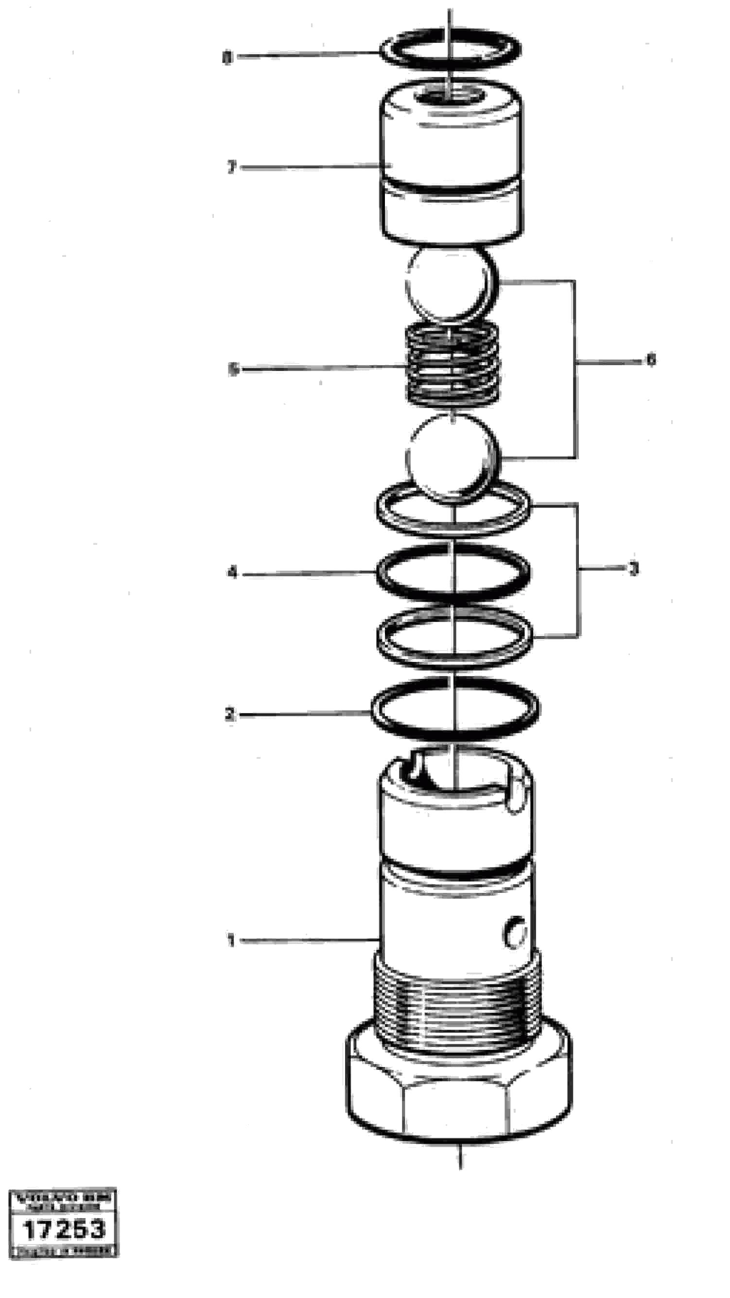 Схема запчастей Volvo 5350 5350 - 11135 Shifting valve 