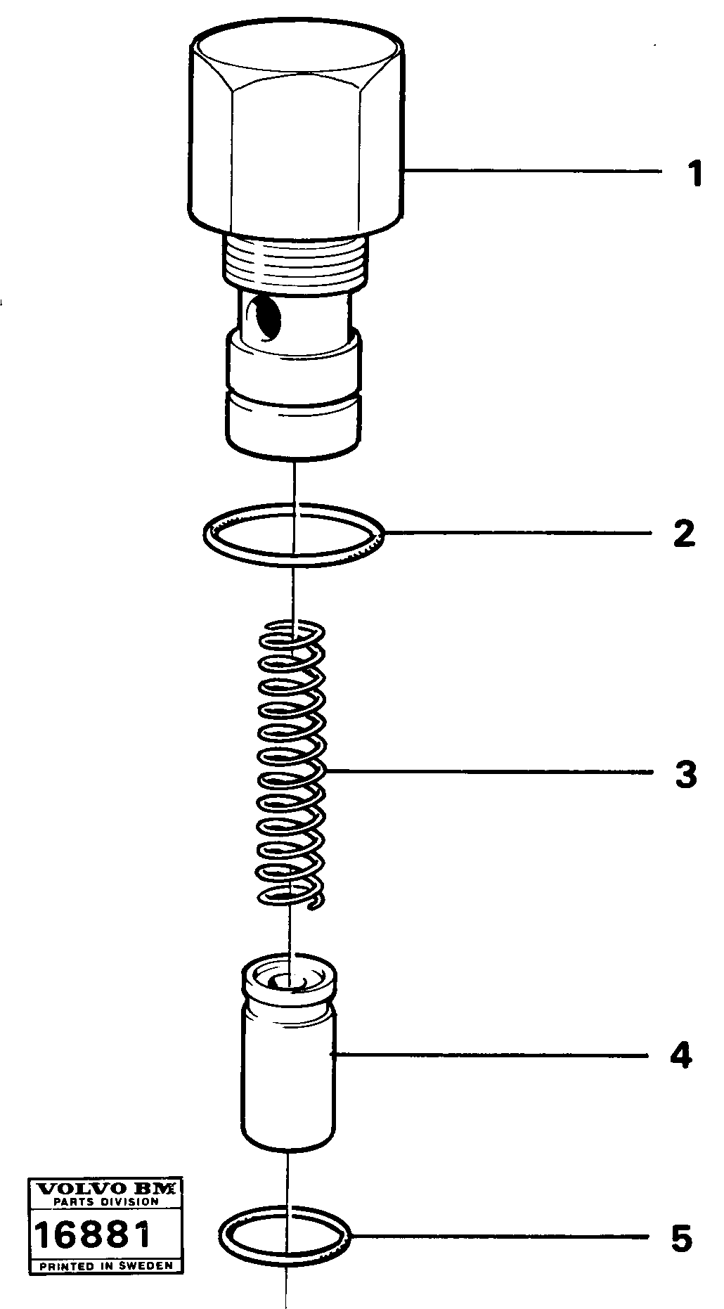 Схема запчастей Volvo 5350 5350 - 11138 Flow control valve 