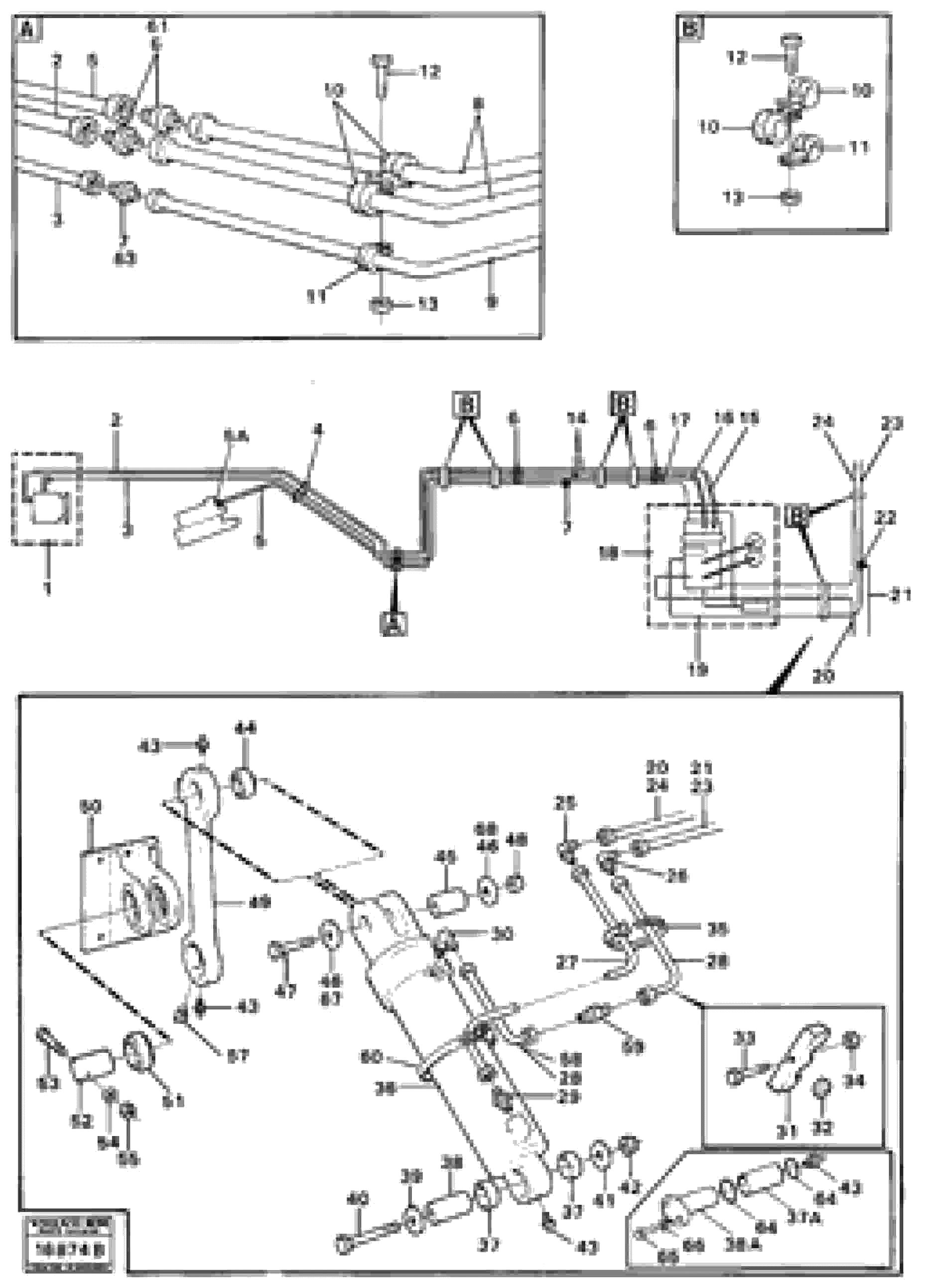 Схема запчастей Volvo 5350 5350 - 2128 Bogie hoist 