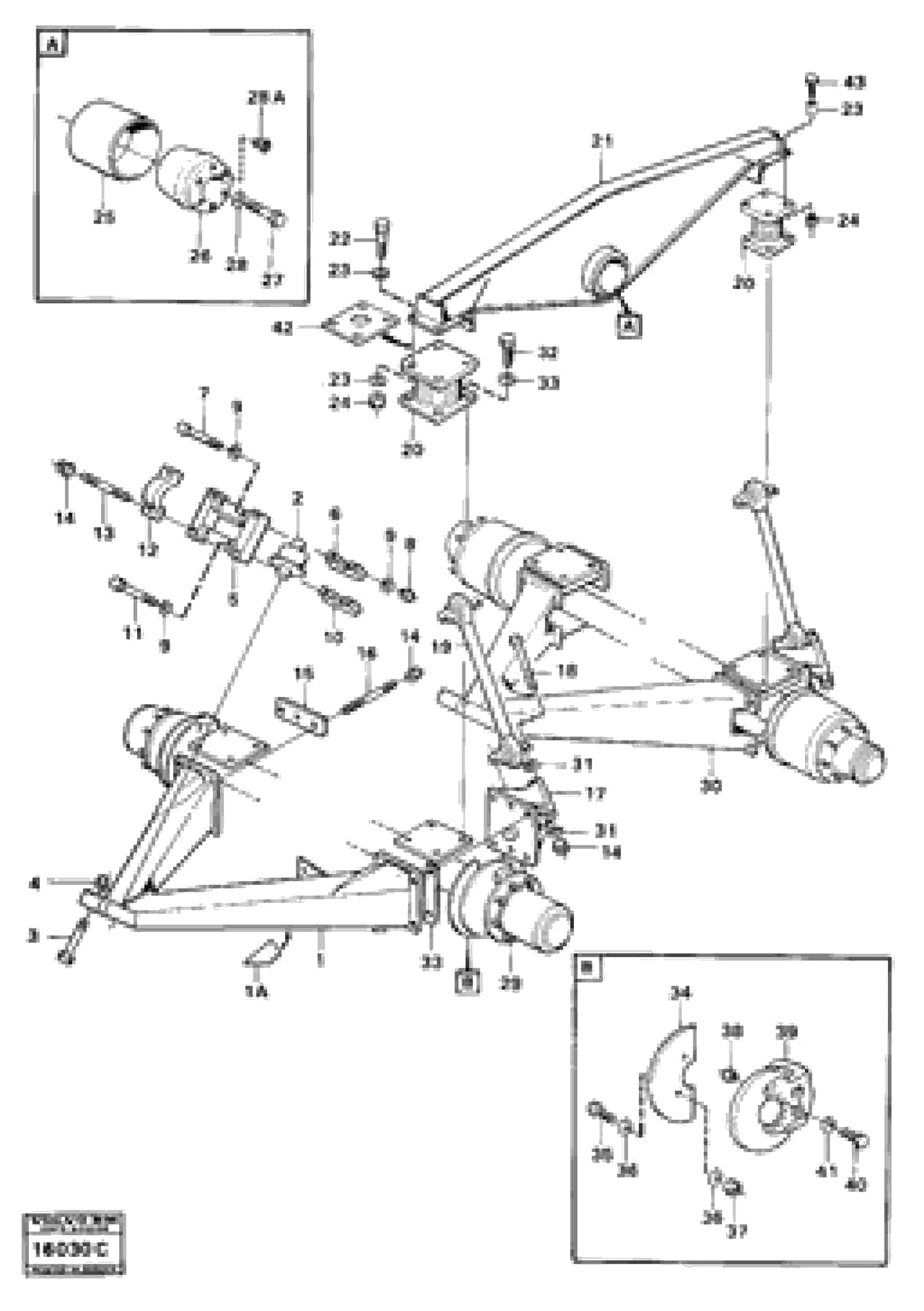 Схема запчастей Volvo 5350 5350 - 40318 Bogie 
