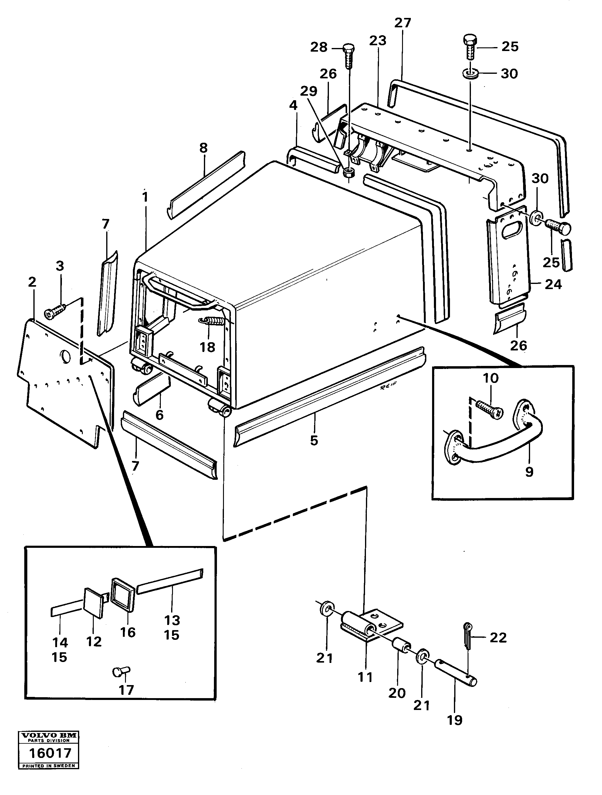 Схема запчастей Volvo 5350 5350 - 2129 Engine hood tillv nr -1138 