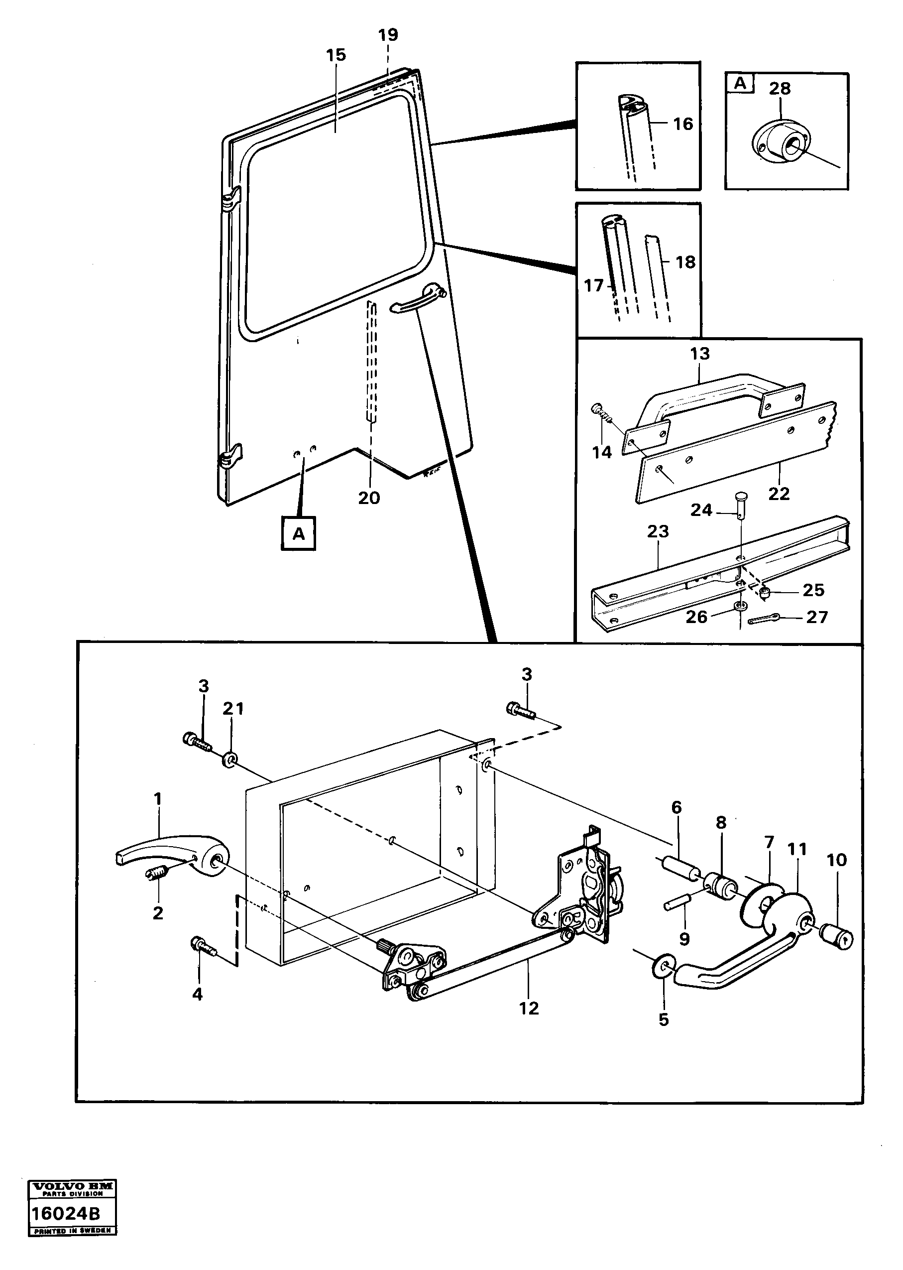 Схема запчастей Volvo 5350 5350 - 2131 Door 