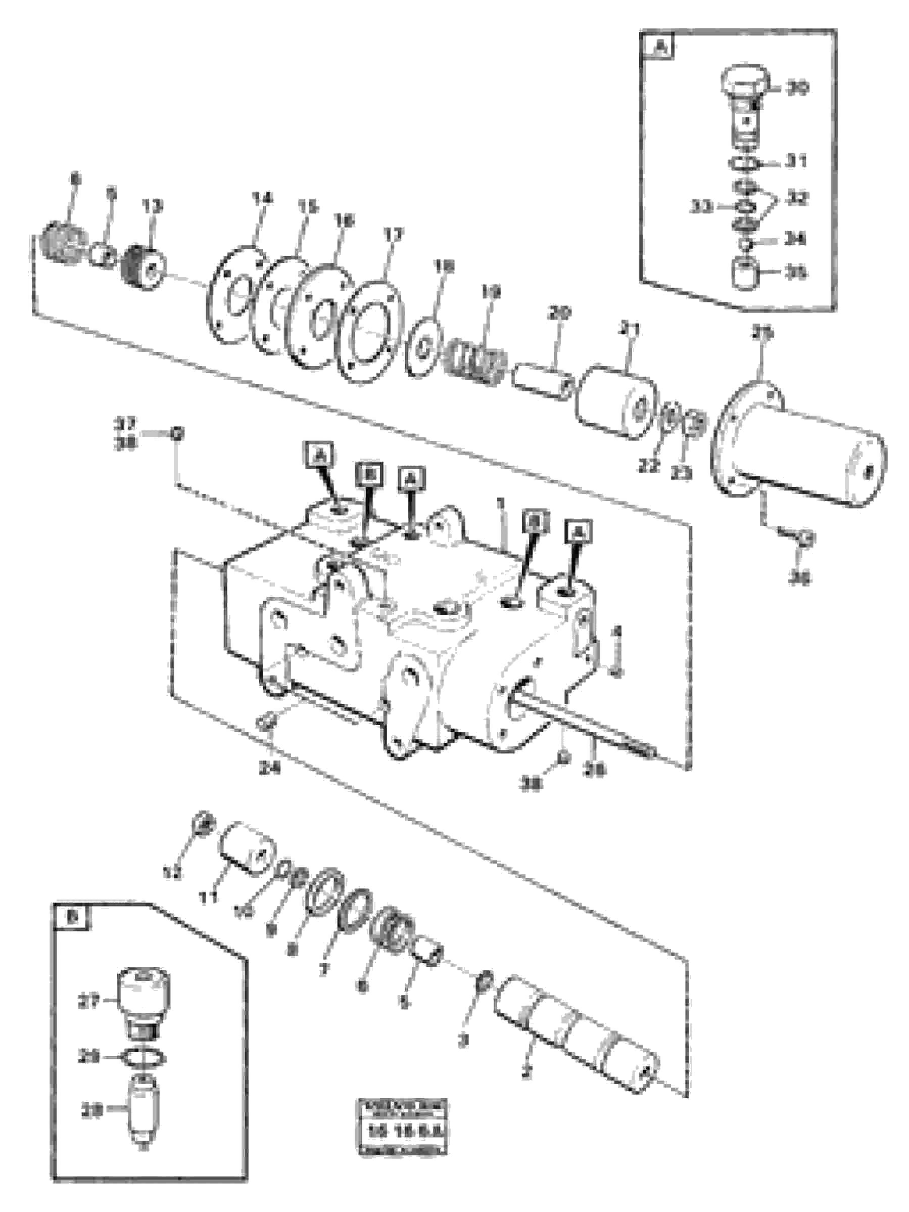 Схема запчастей Volvo 5350 5350 - 15558 Steering unit 