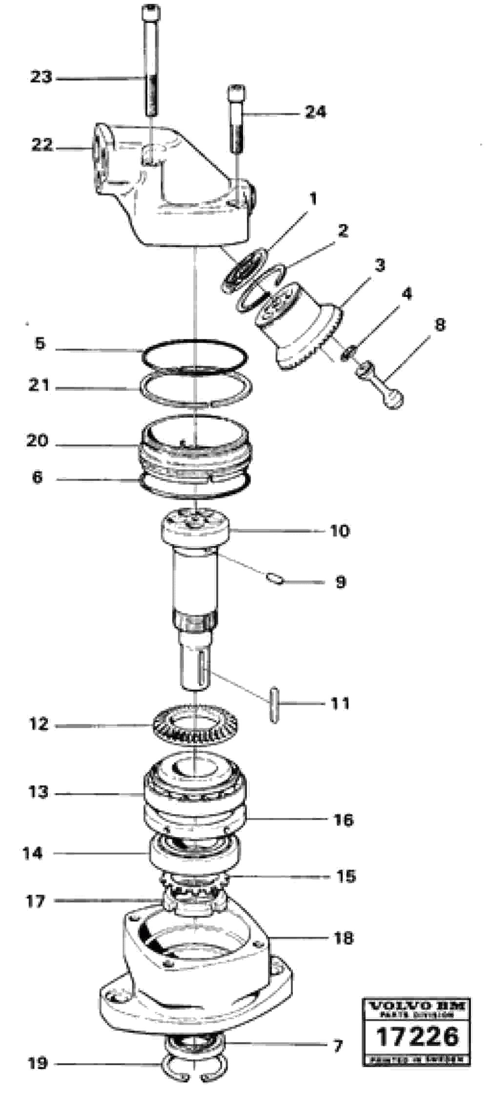 Схема запчастей Volvo 5350 5350 - 22573 Гидромотор 