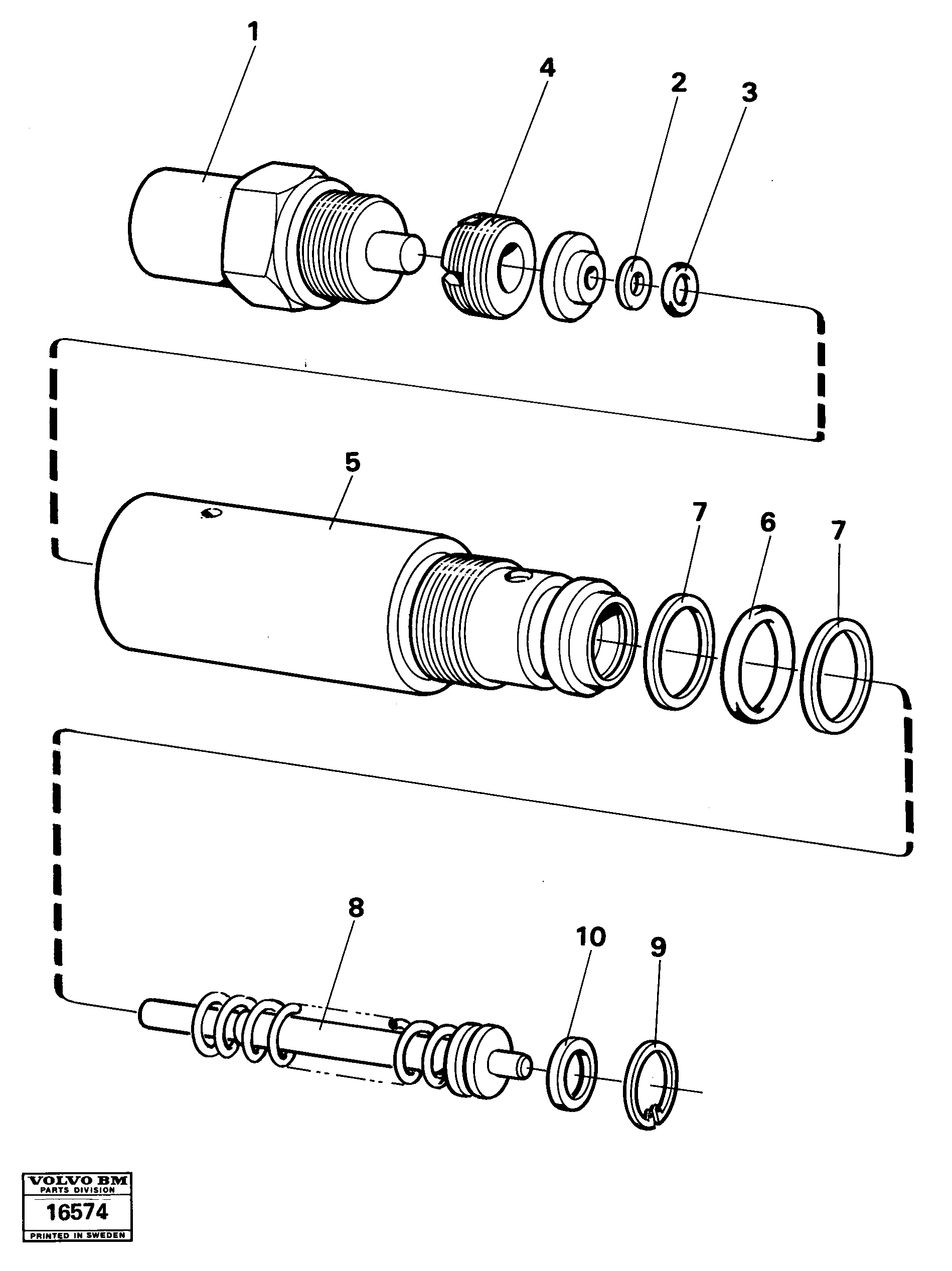 Схема запчастей Volvo 5350 5350 - 22576 Pressure sensor 