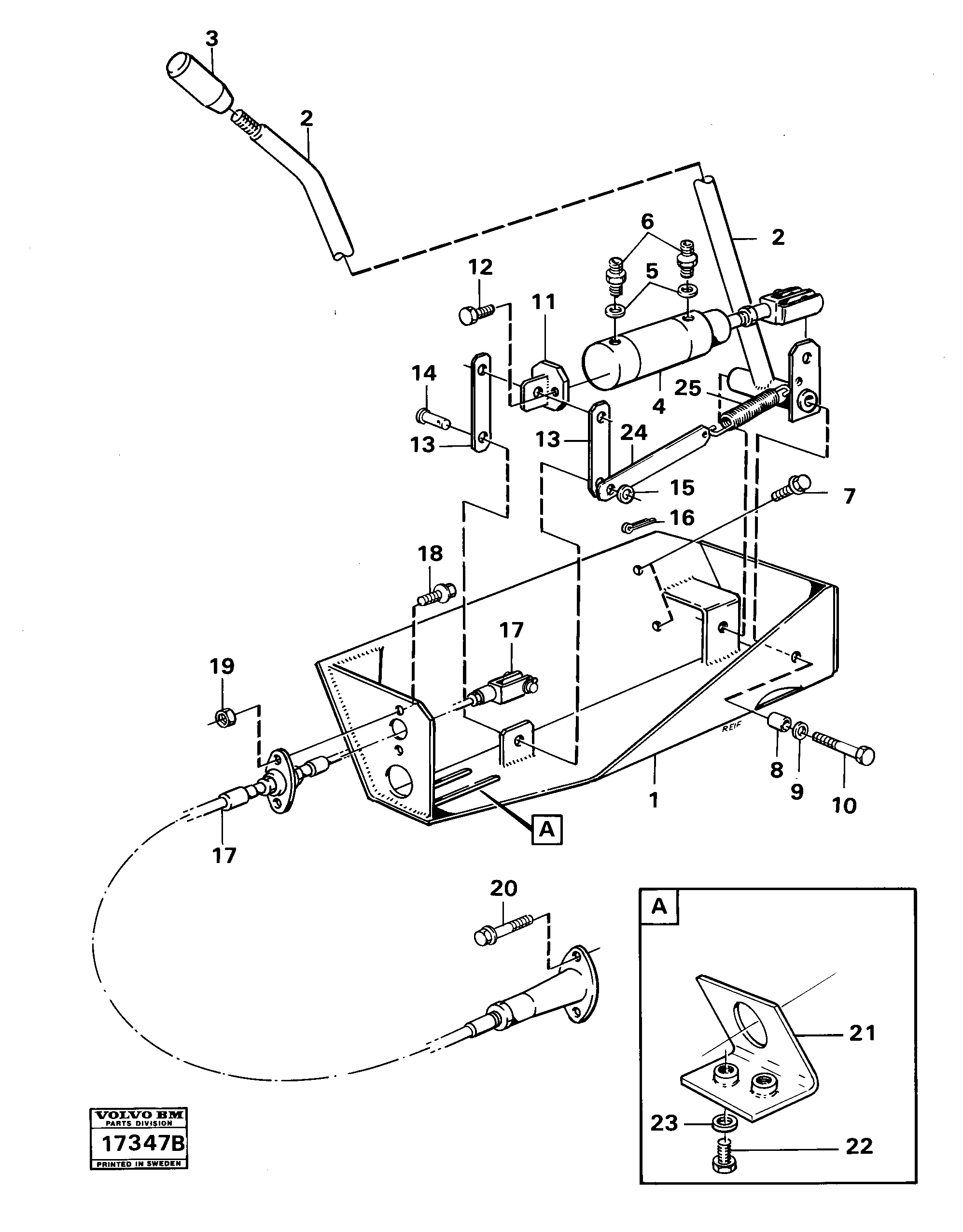 Схема запчастей Volvo 5350 5350 - 40127 Tipping control tillv nr 1800- 