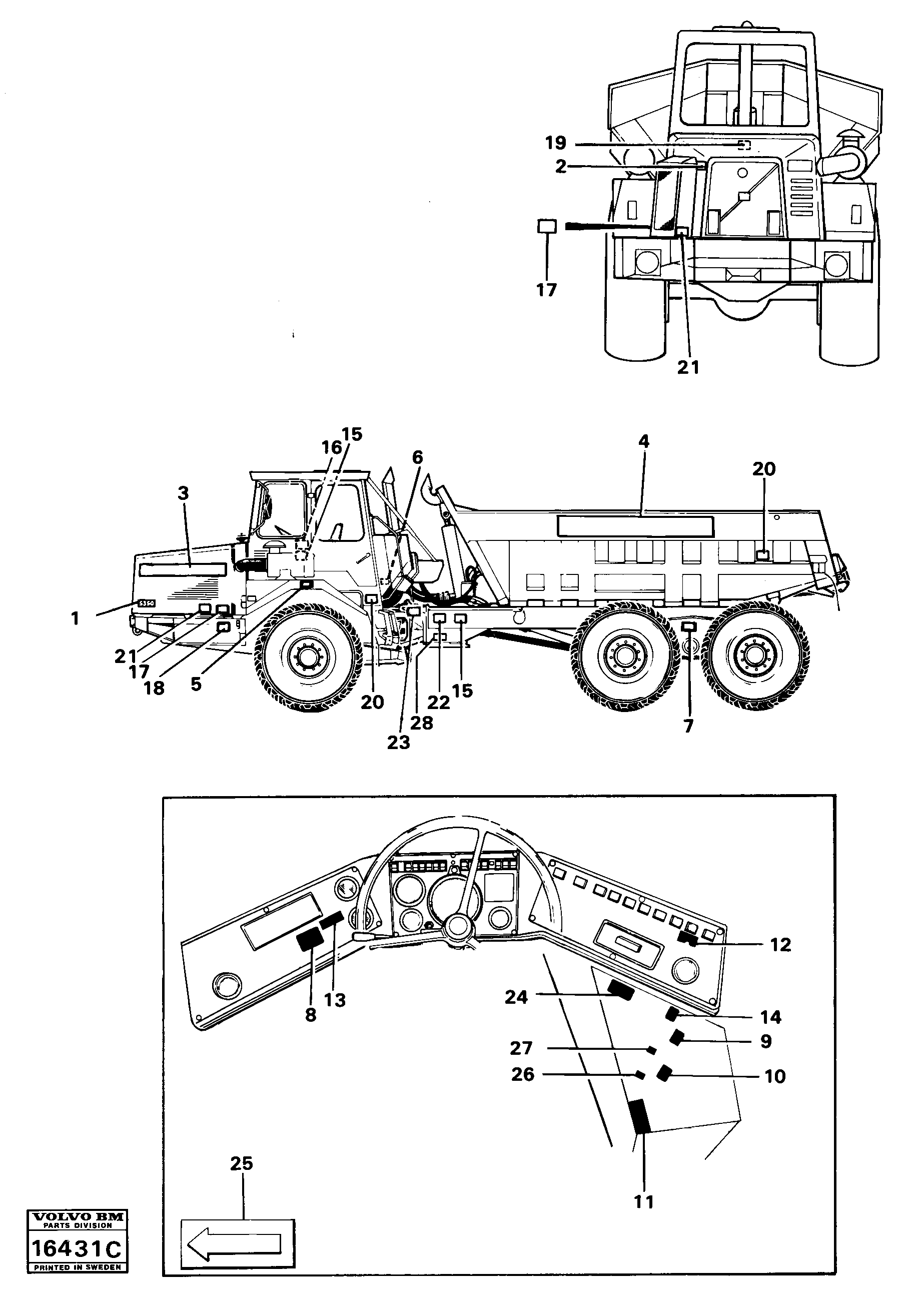 Схема запчастей Volvo 5350 5350 - 15572 Decals 