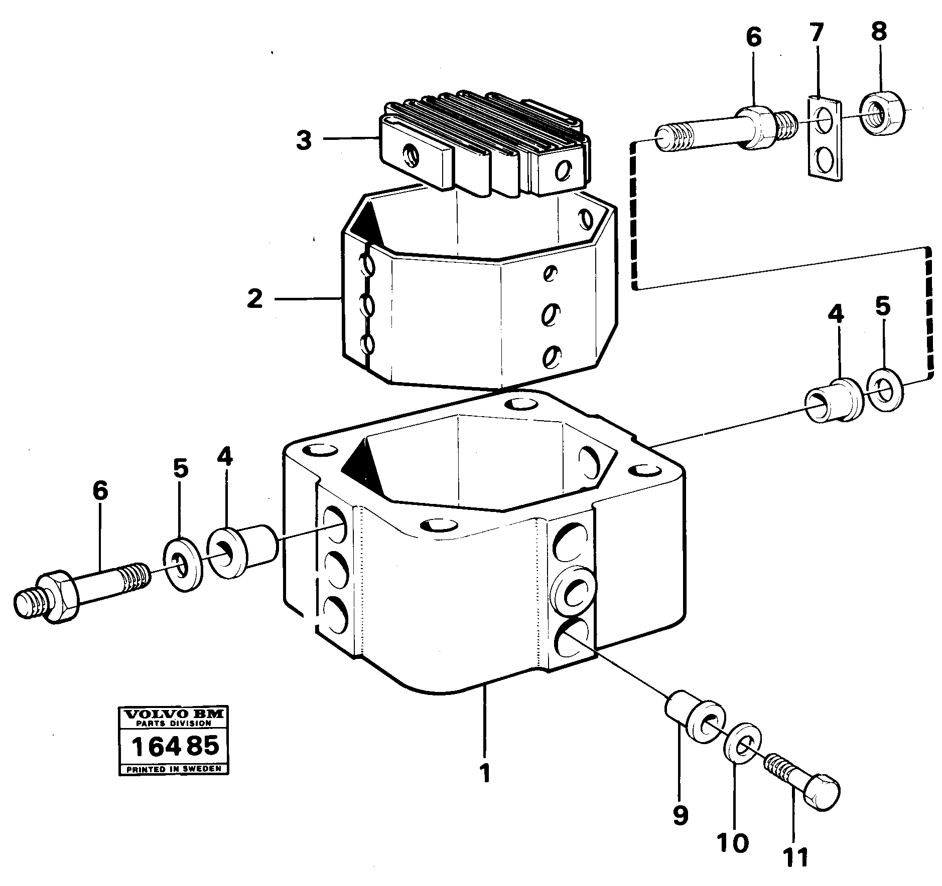 Схема запчастей Volvo 5350 5350 - 35913 Starting heater mo - 149043 