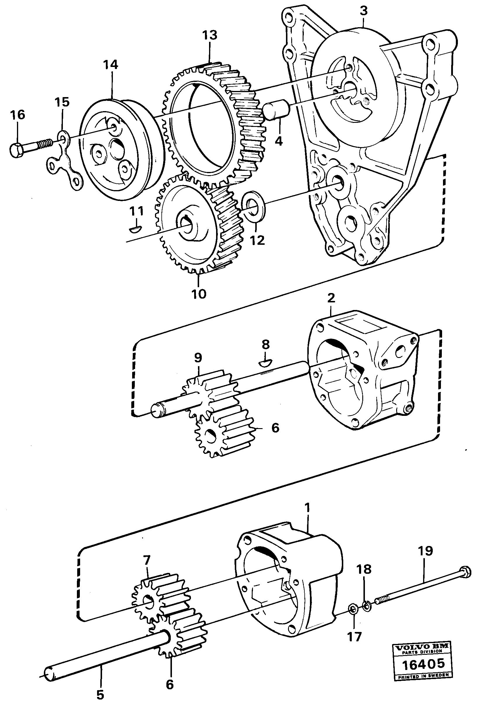 Схема запчастей Volvo 5350 5350 - 99779 Насос масляный 