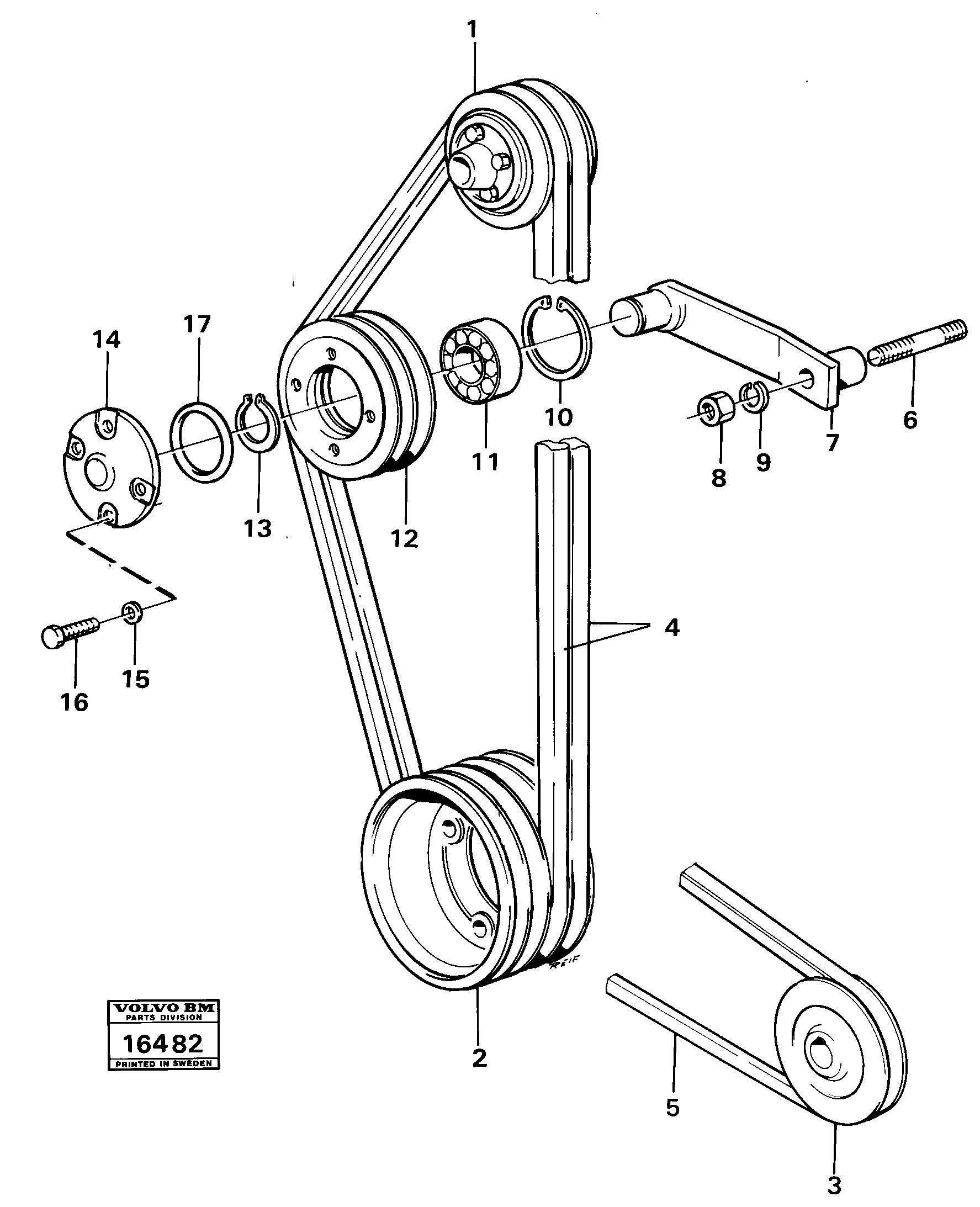 Схема запчастей Volvo 5350 5350 - 4248 Belt transmission 