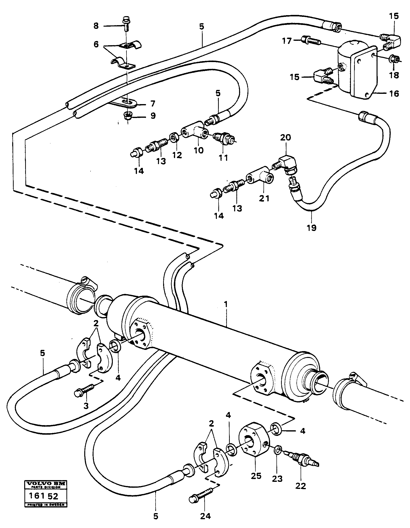 Схема запчастей Volvo 5350 5350 - 92674 Масляный радиатор 