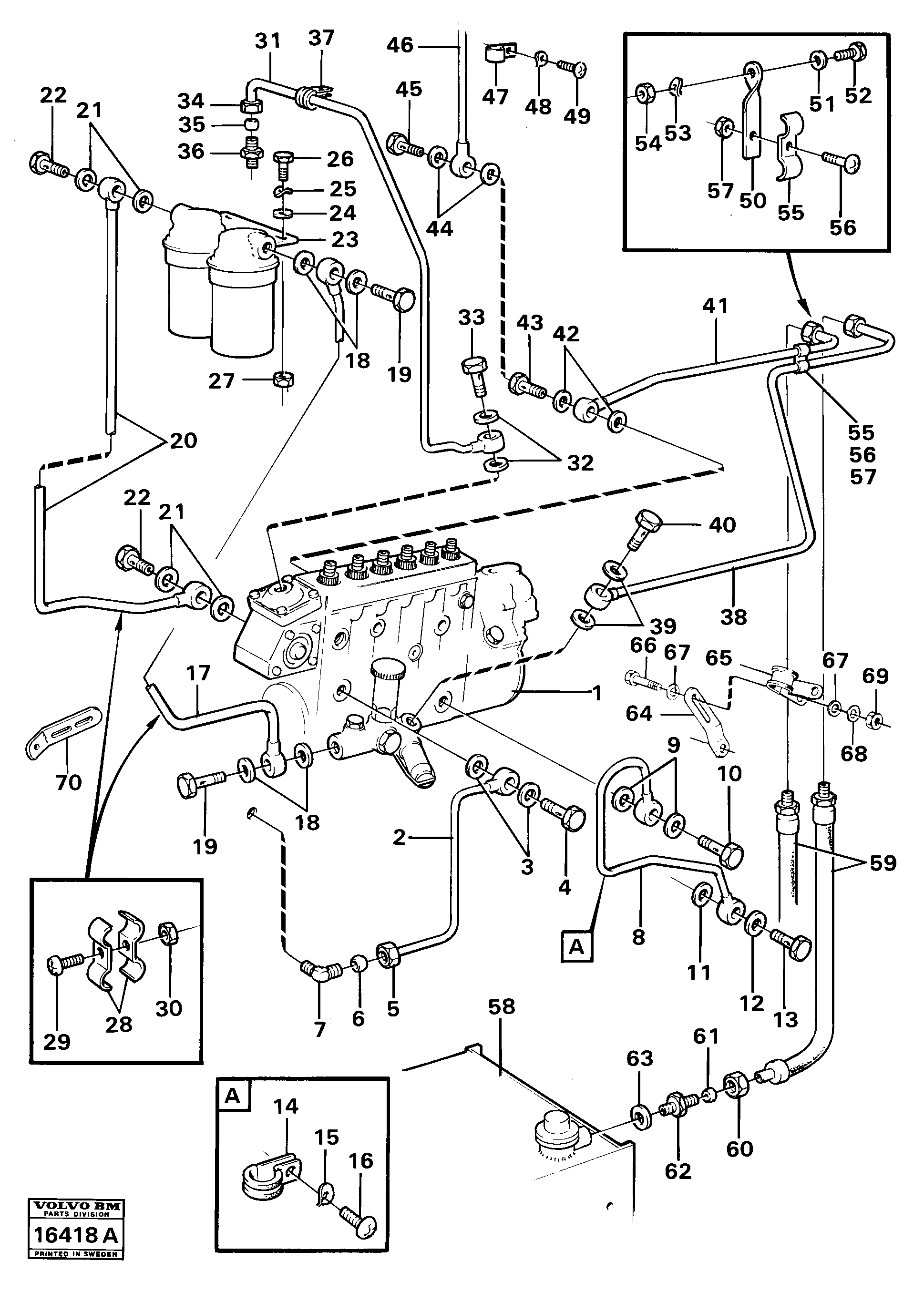 Схема запчастей Volvo 5350 5350 - 19786 Топливная система 