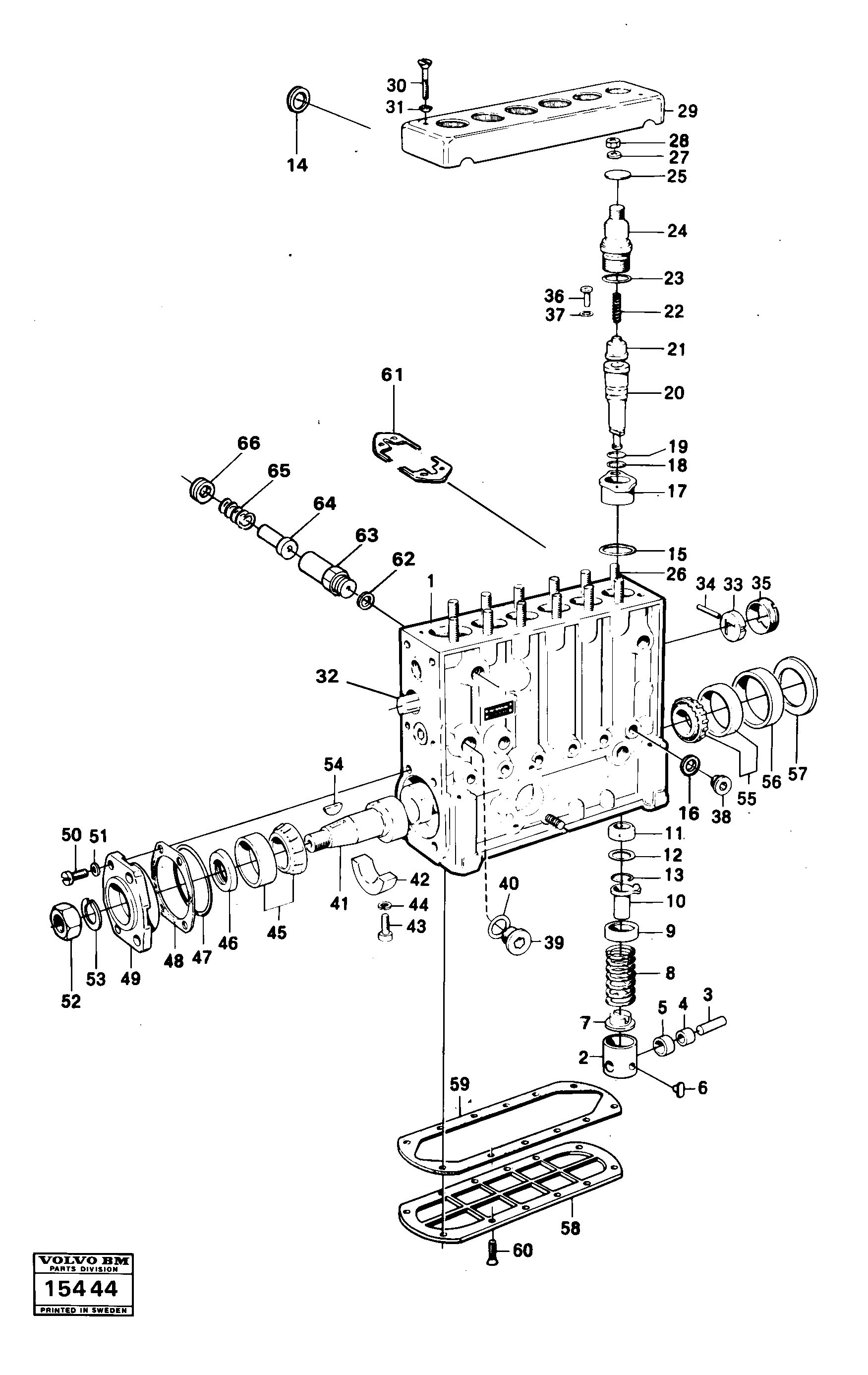 Схема запчастей Volvo 5350 5350 - 33529 Насос 