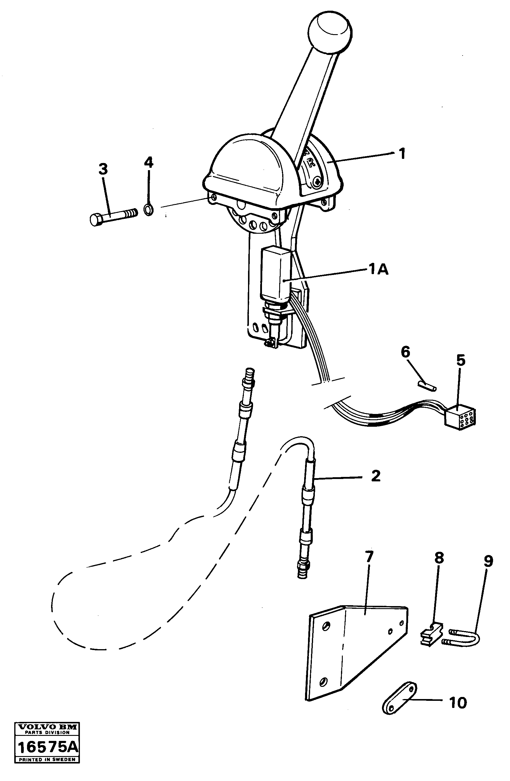 Схема запчастей Volvo 5350 5350 - 2085 Range selector controls 