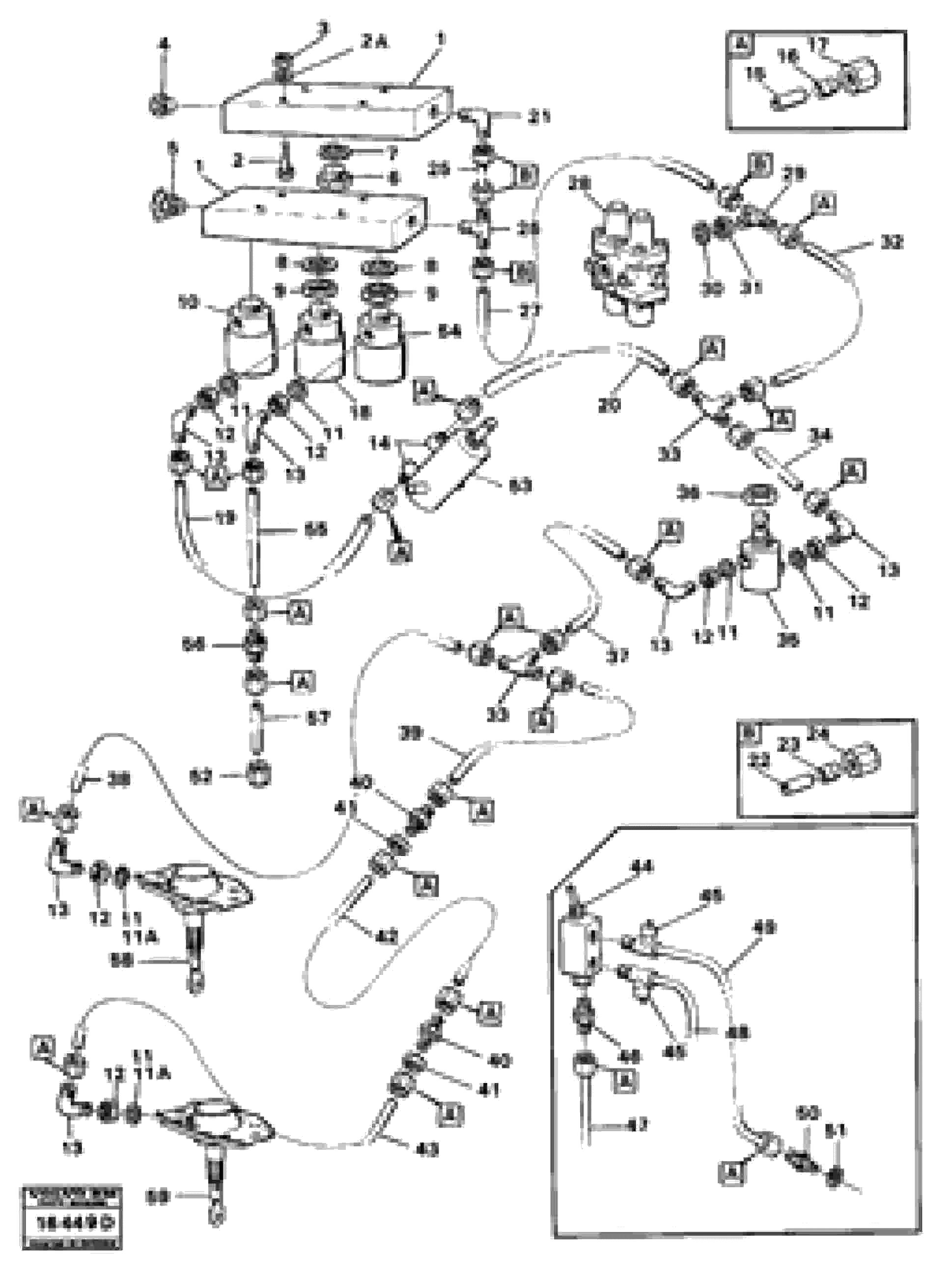 Схема запчастей Volvo 5350 5350 - 82072 Comp.air controls tillv nr -1616 