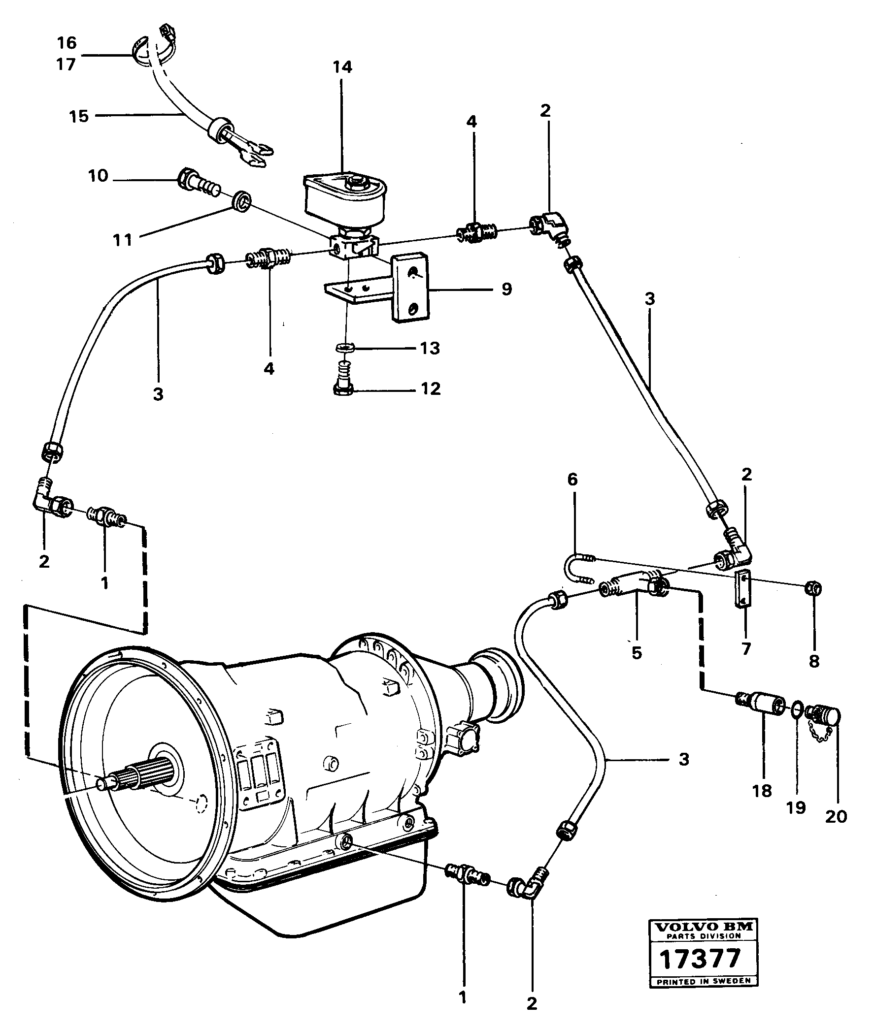 Схема запчастей Volvo 5350 5350 - 92705 Lock-up-valve 99673 