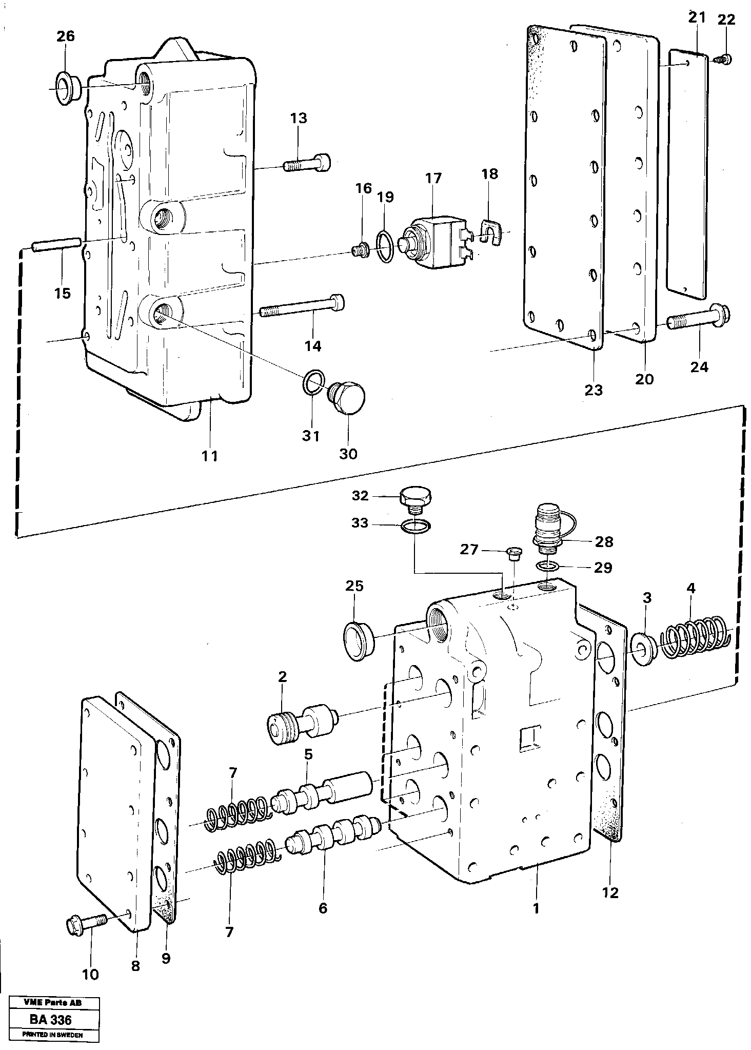 Схема запчастей Volvo A20 VOLVO BM A20 - 92763 Range selector valve 