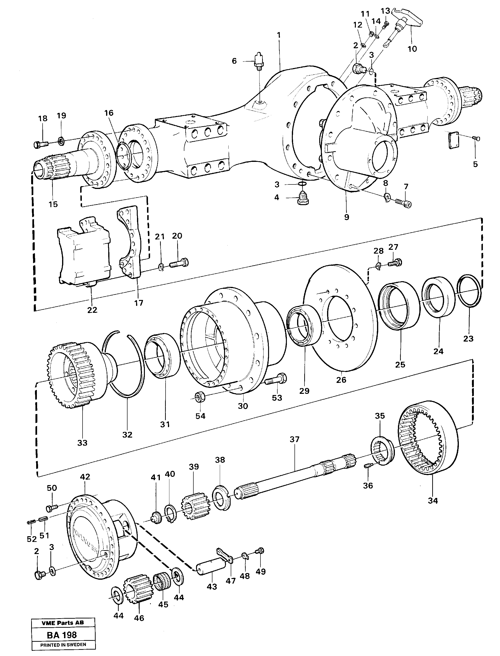 Схема запчастей Volvo A20 VOLVO BM A20 - 106666 Вал приводной (ведущий) 