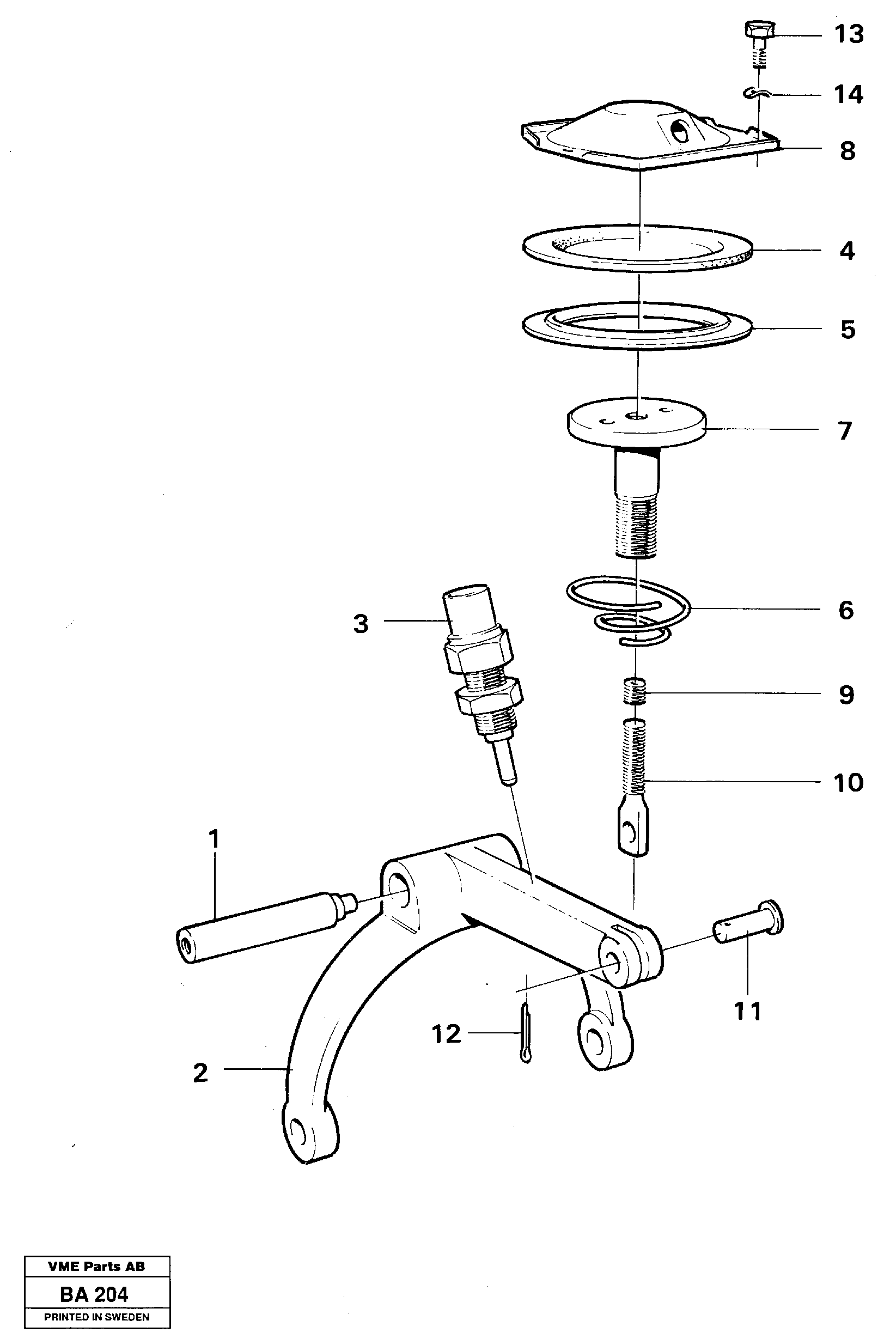 Схема запчастей Volvo A20 VOLVO BM A20 - 17007 Differential lock 