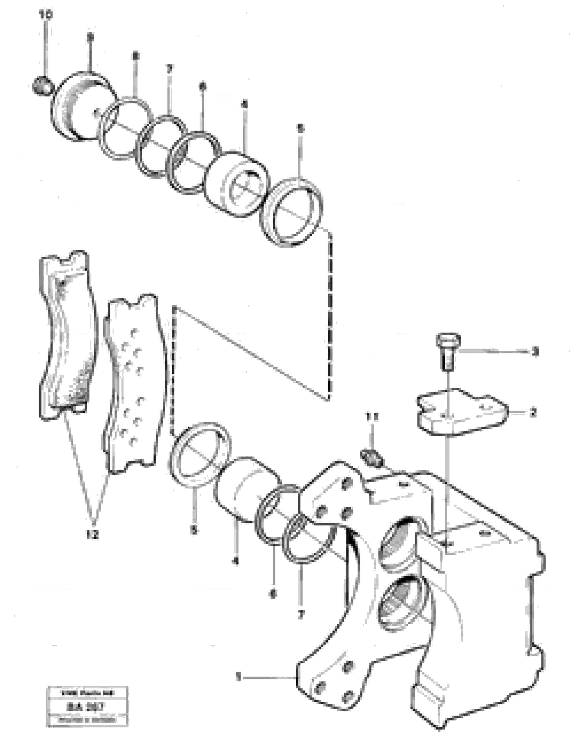 Схема запчастей Volvo A20 VOLVO BM A20 - 13029 Disc brake 
