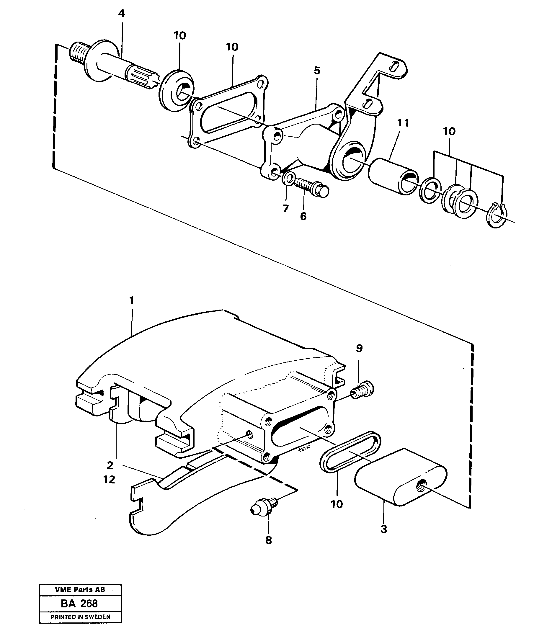 Схема запчастей Volvo A20 VOLVO BM A20 - 17763 Parking brake 
