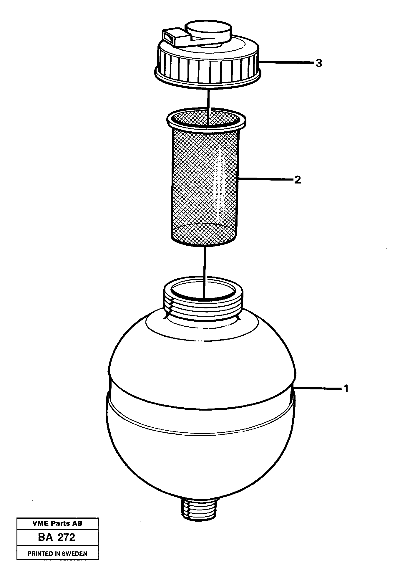 Схема запчастей Volvo A20 VOLVO BM A20 - 5230 Reservoir, trailer 