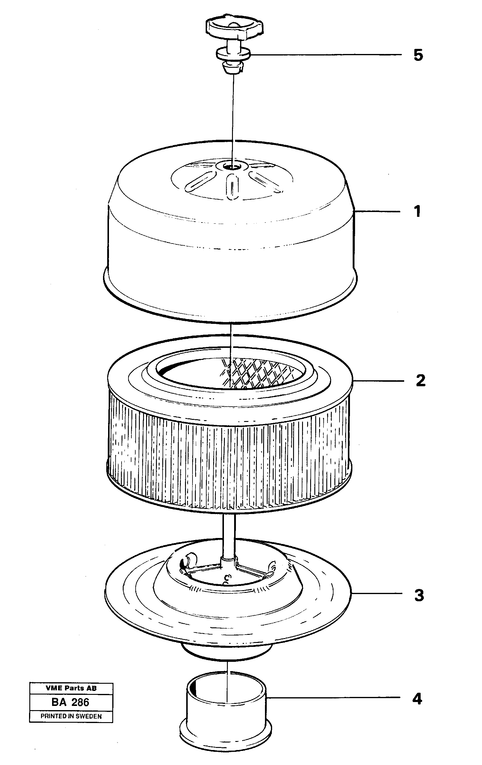 Схема запчастей Volvo A20 VOLVO BM A20 - 11169 Фильтр топливный 