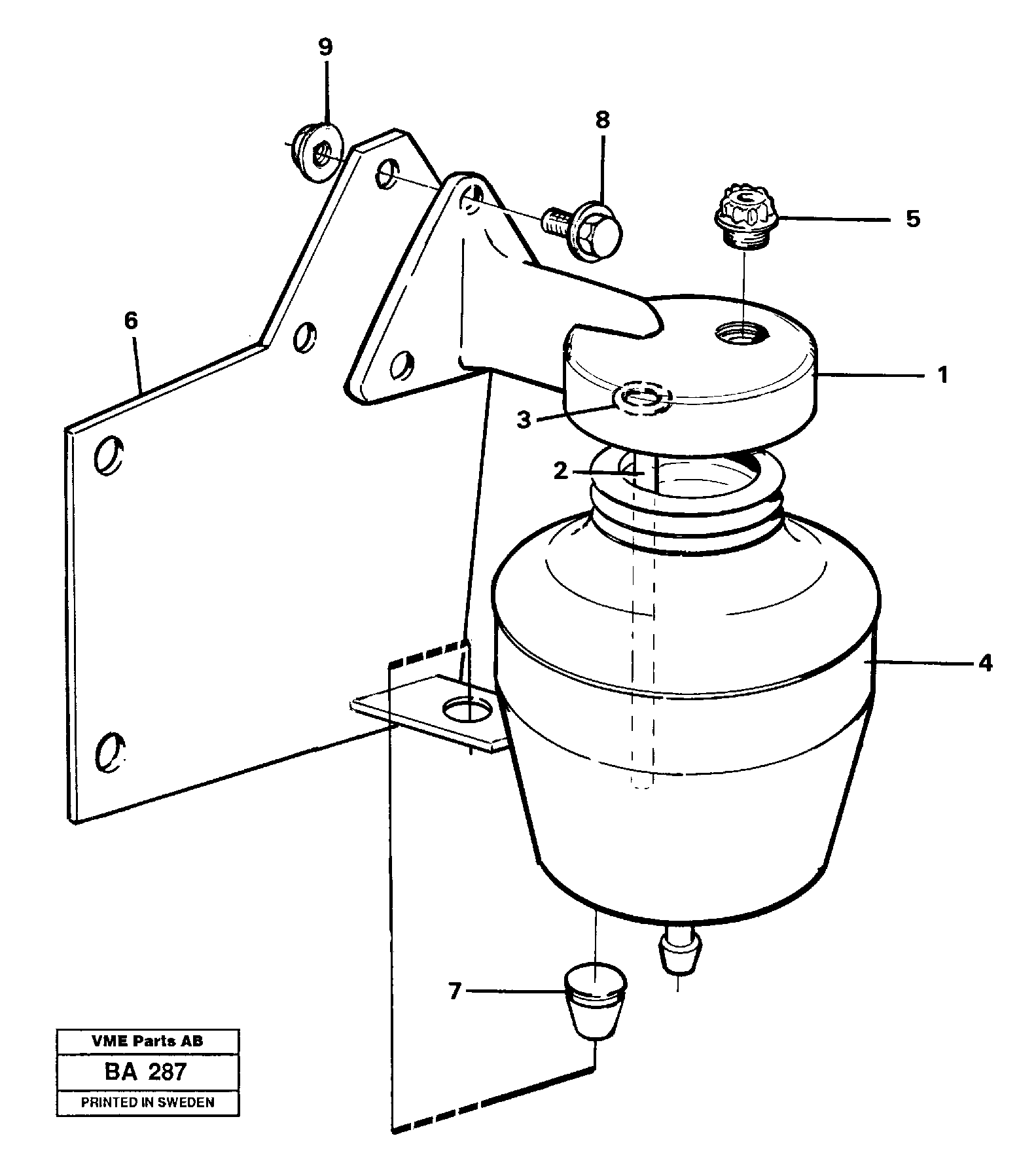 Схема запчастей Volvo A20 VOLVO BM A20 - 11170 Anti-freeze reservoir 