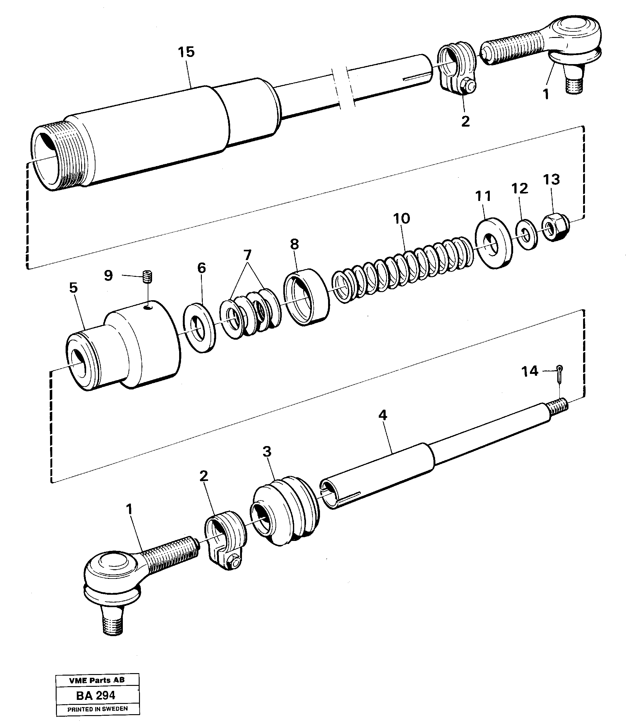 Схема запчастей Volvo A20 VOLVO BM A20 - 12716 Drag rod 