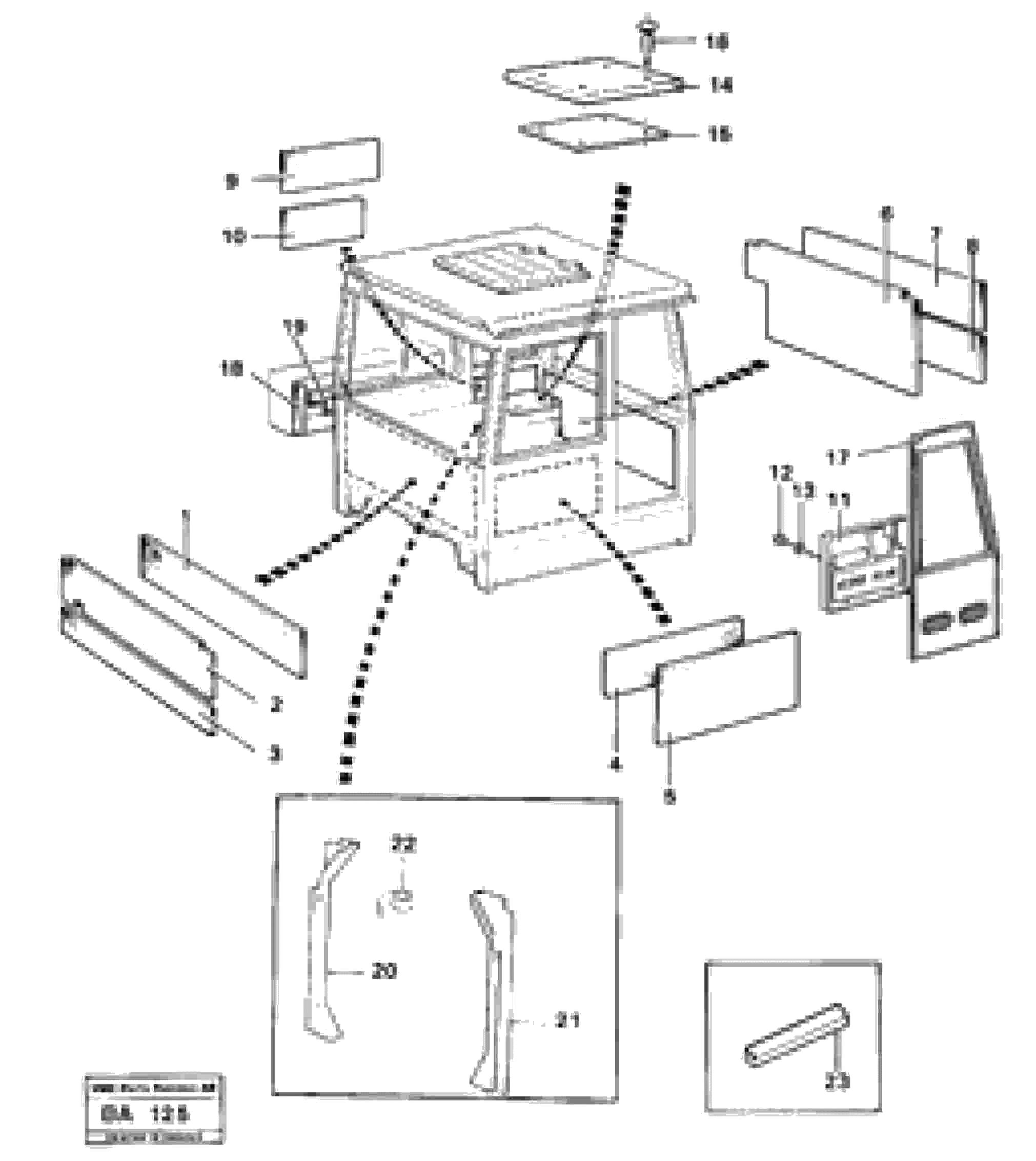 Схема запчастей Volvo A20 VOLVO BM A20 - 7441 Insulating matting upholstery 