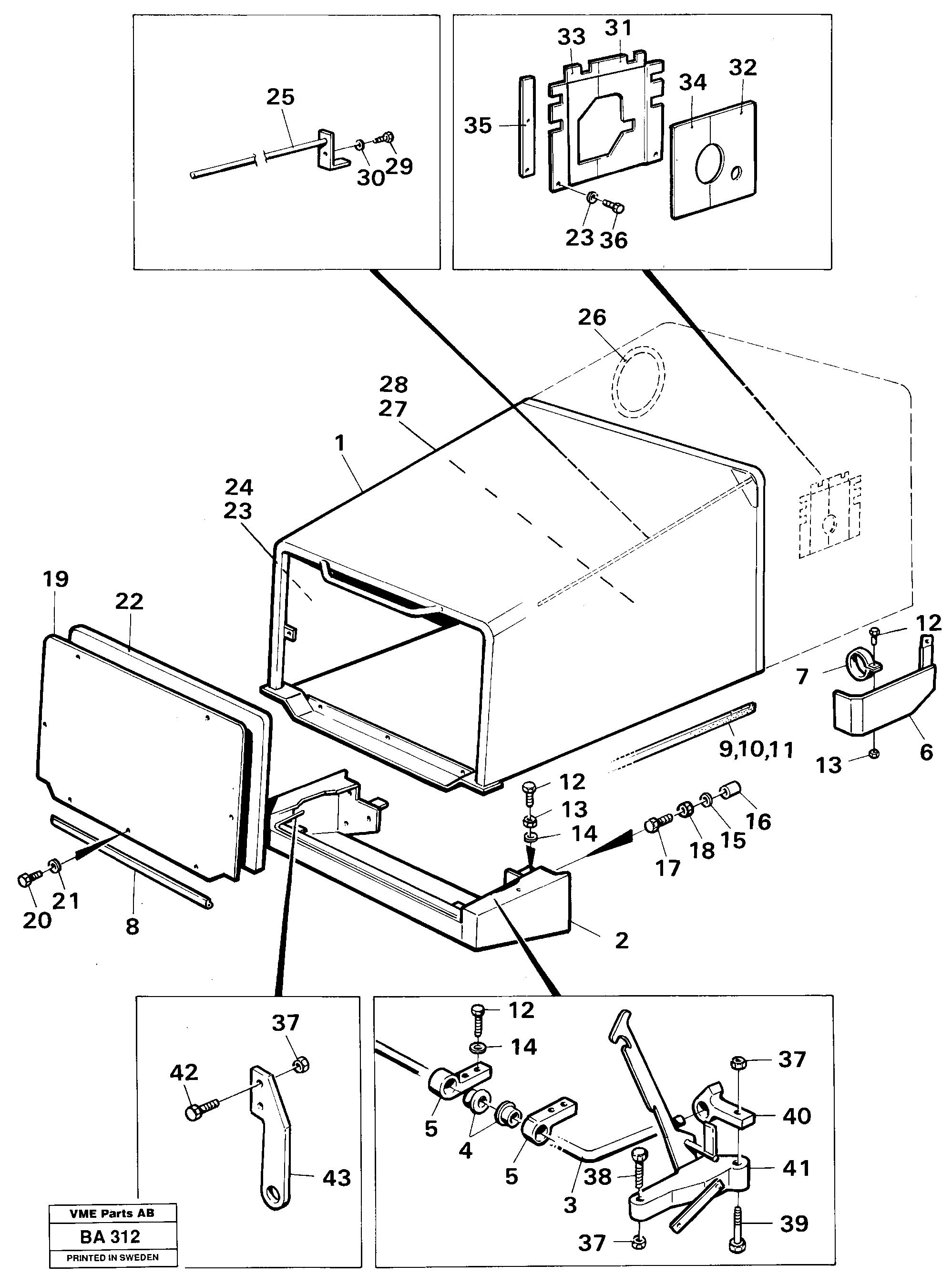 Схема запчастей Volvo A20 VOLVO BM A20 - 85109 Sound insulation 91066 Enr 