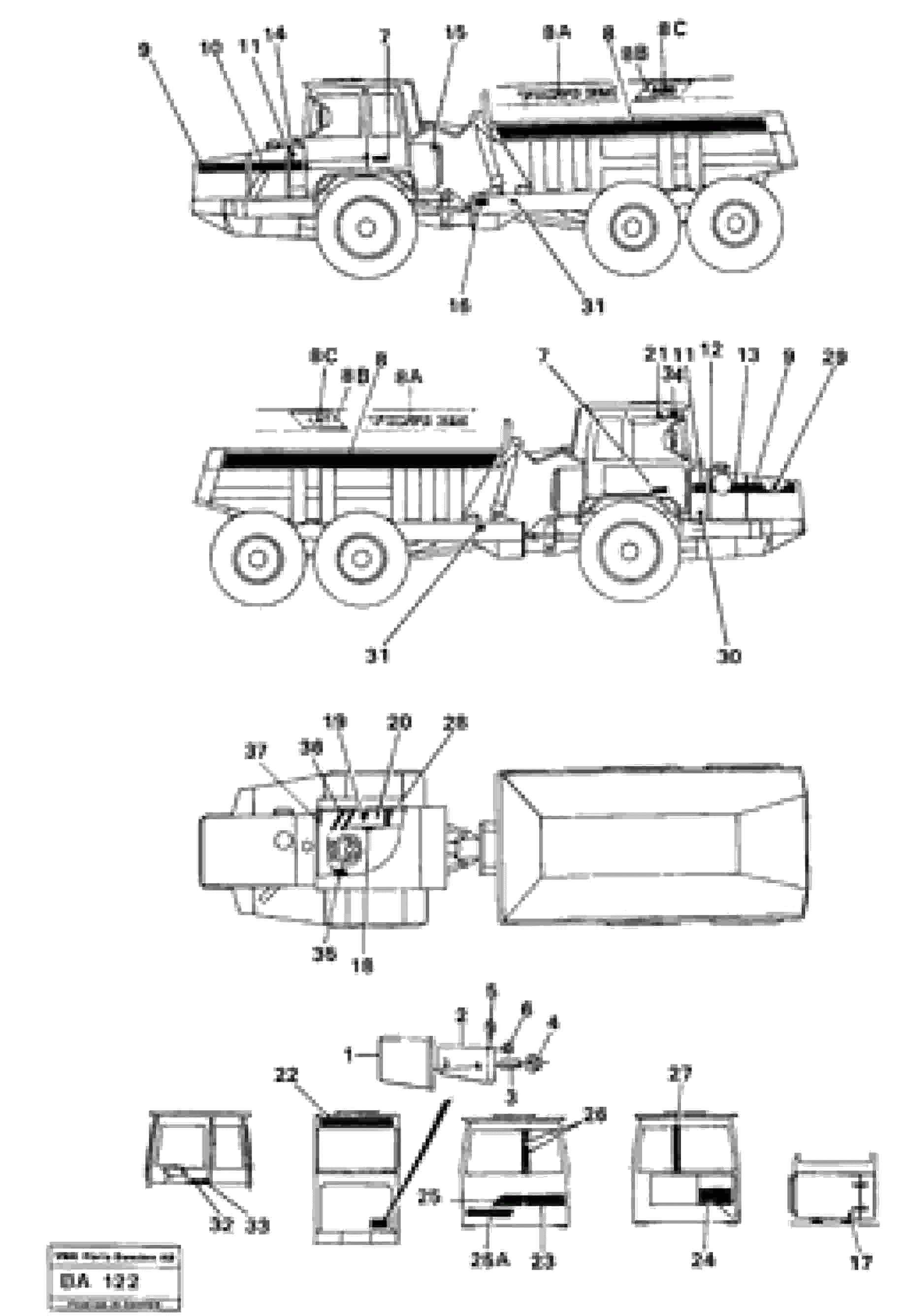 Схема запчастей Volvo A20 VOLVO BM A20 - 65959 Transfer 