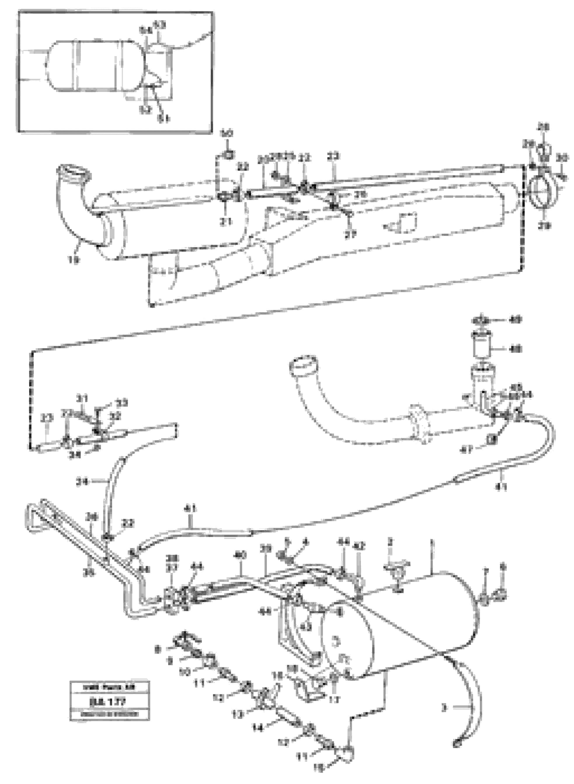 Схема запчастей Volvo A20 VOLVO BM A20 - 85083 Exhaust gas purification 