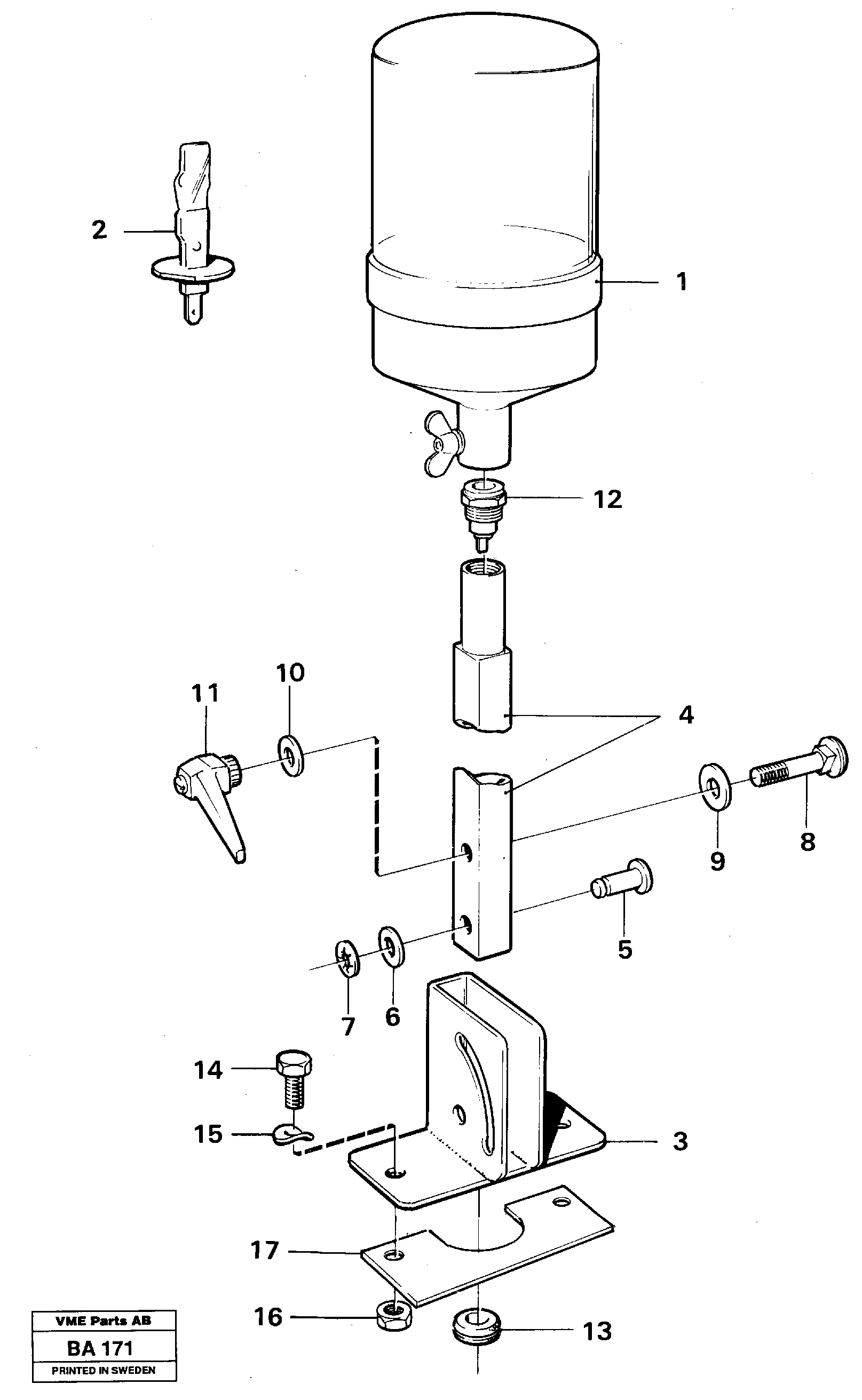 Схема запчастей Volvo A20 VOLVO BM A20 - 5219 Rotating beacon 