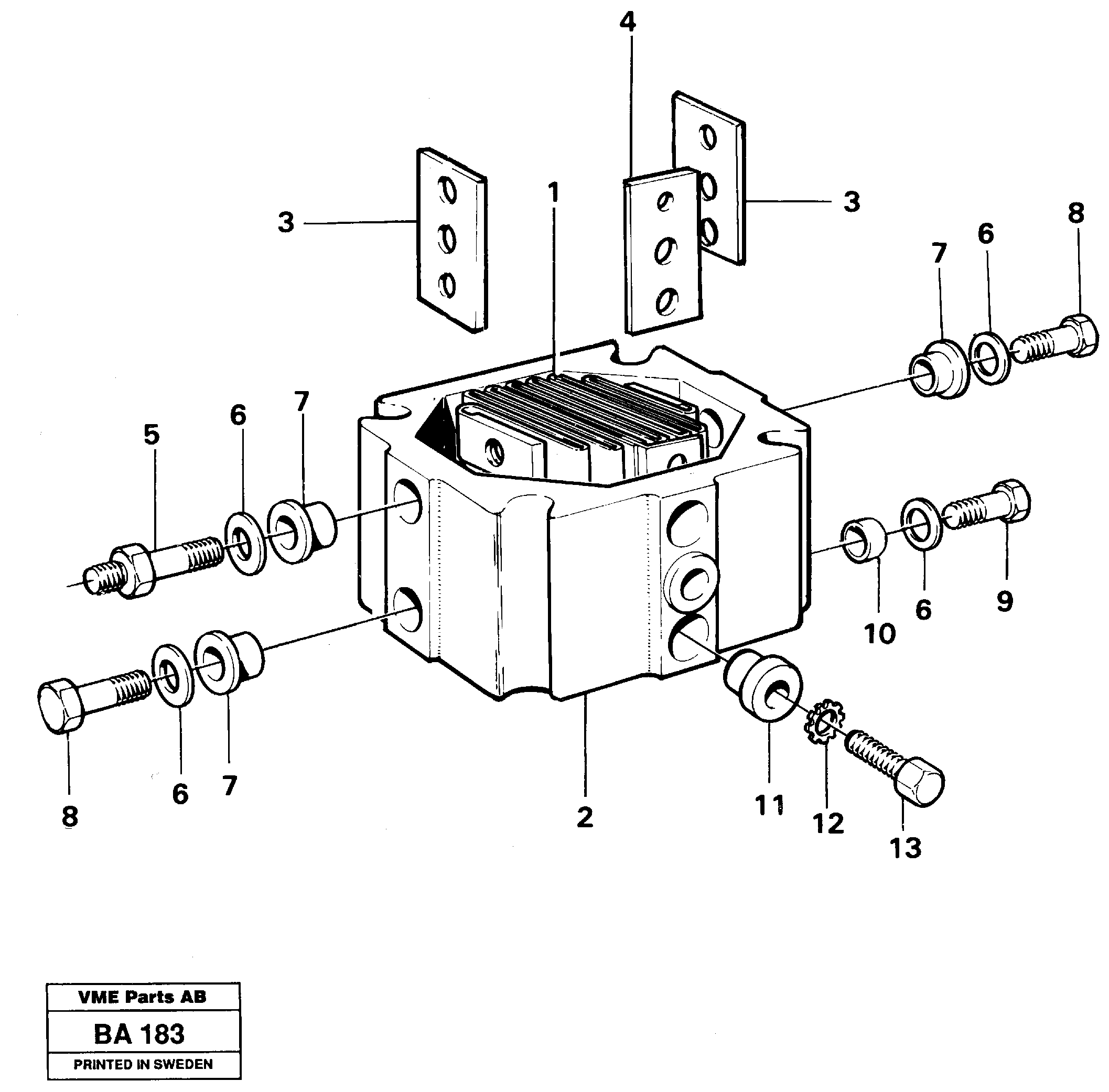 Схема запчастей Volvo A20 VOLVO BM A20 - 15546 Предпусковой подогреватель в сборе 