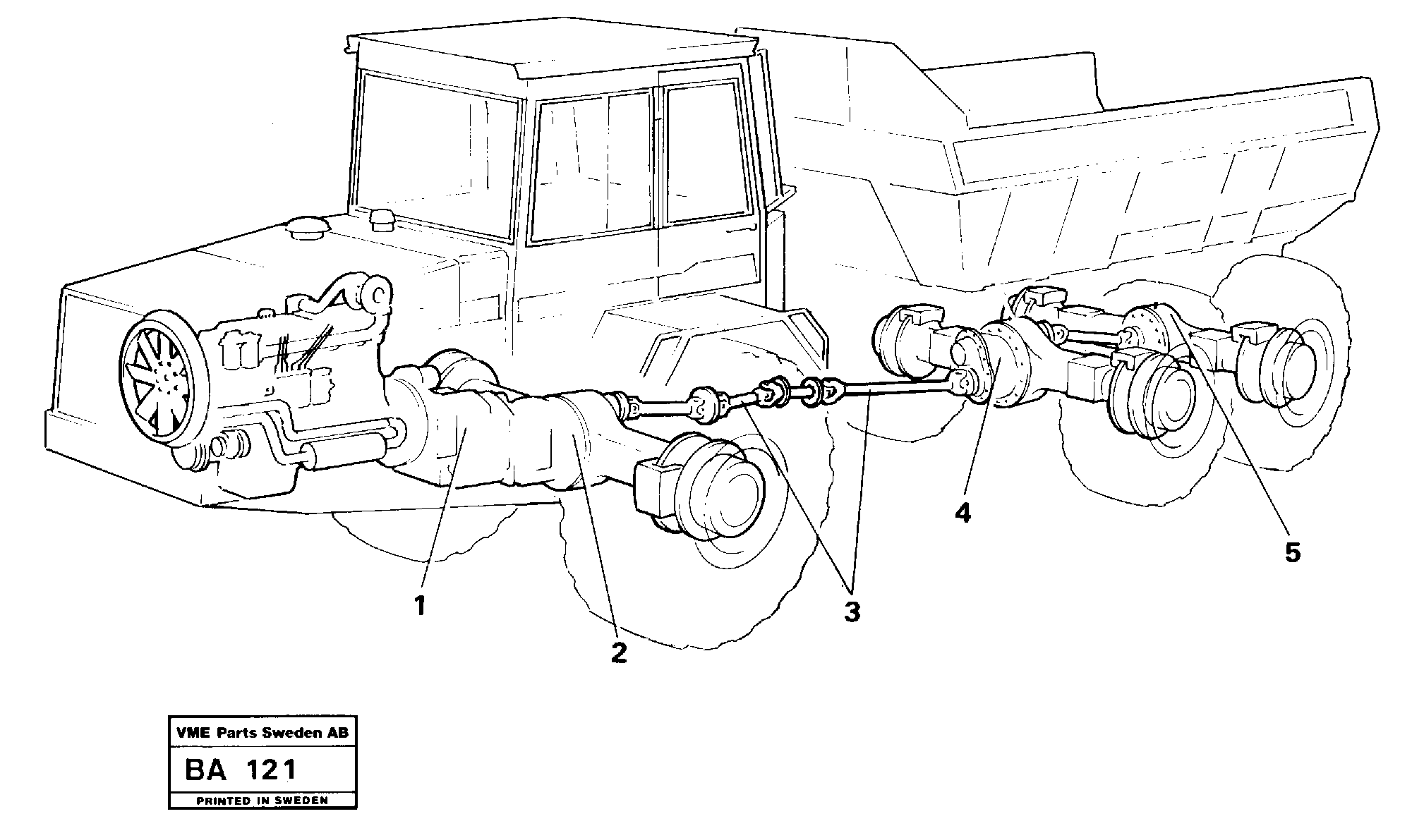 Схема запчастей Volvo A20 VOLVO BM A20 - 15948 Power transmission 