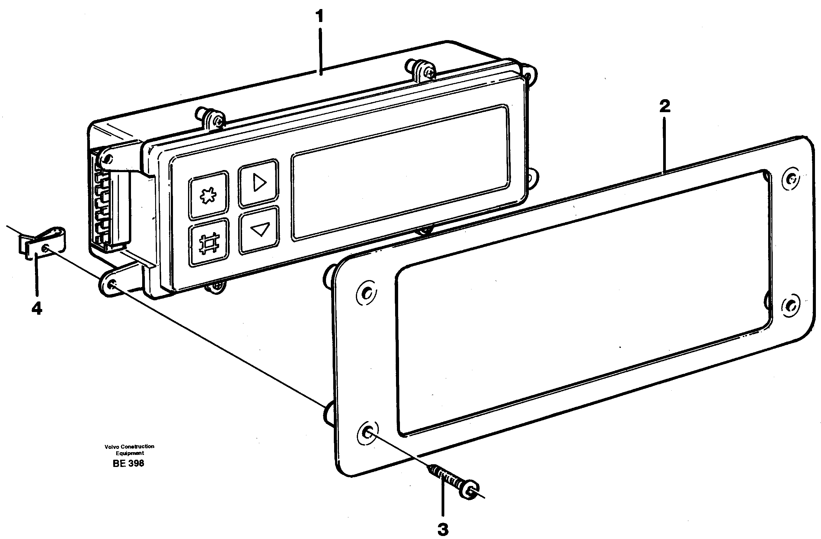 Схема запчастей Volvo A35 Volvo BM A35 - 4330 Display panel 