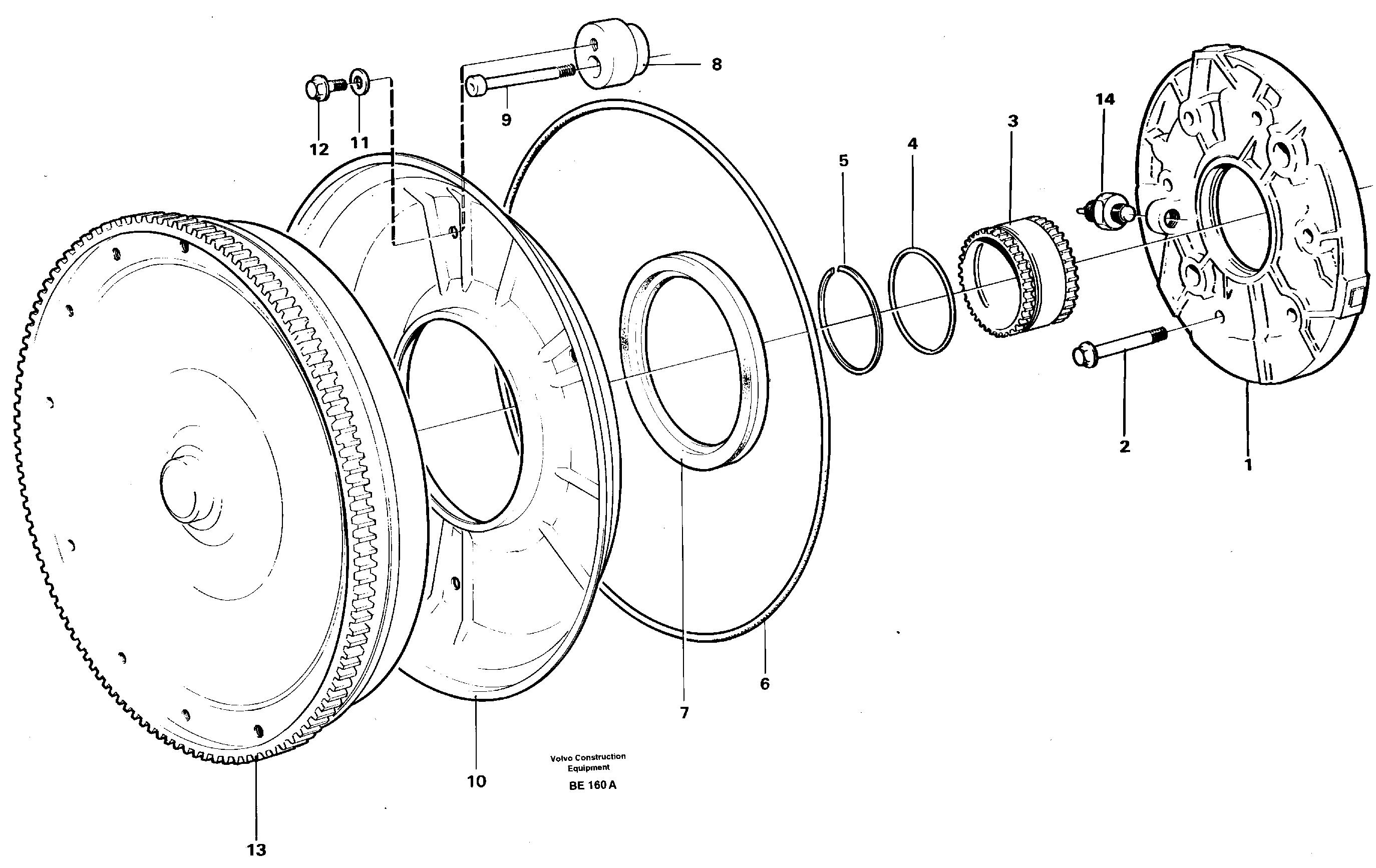 Схема запчастей Volvo A35 Volvo BM A35 - 41367 Torque converter and oil pump 