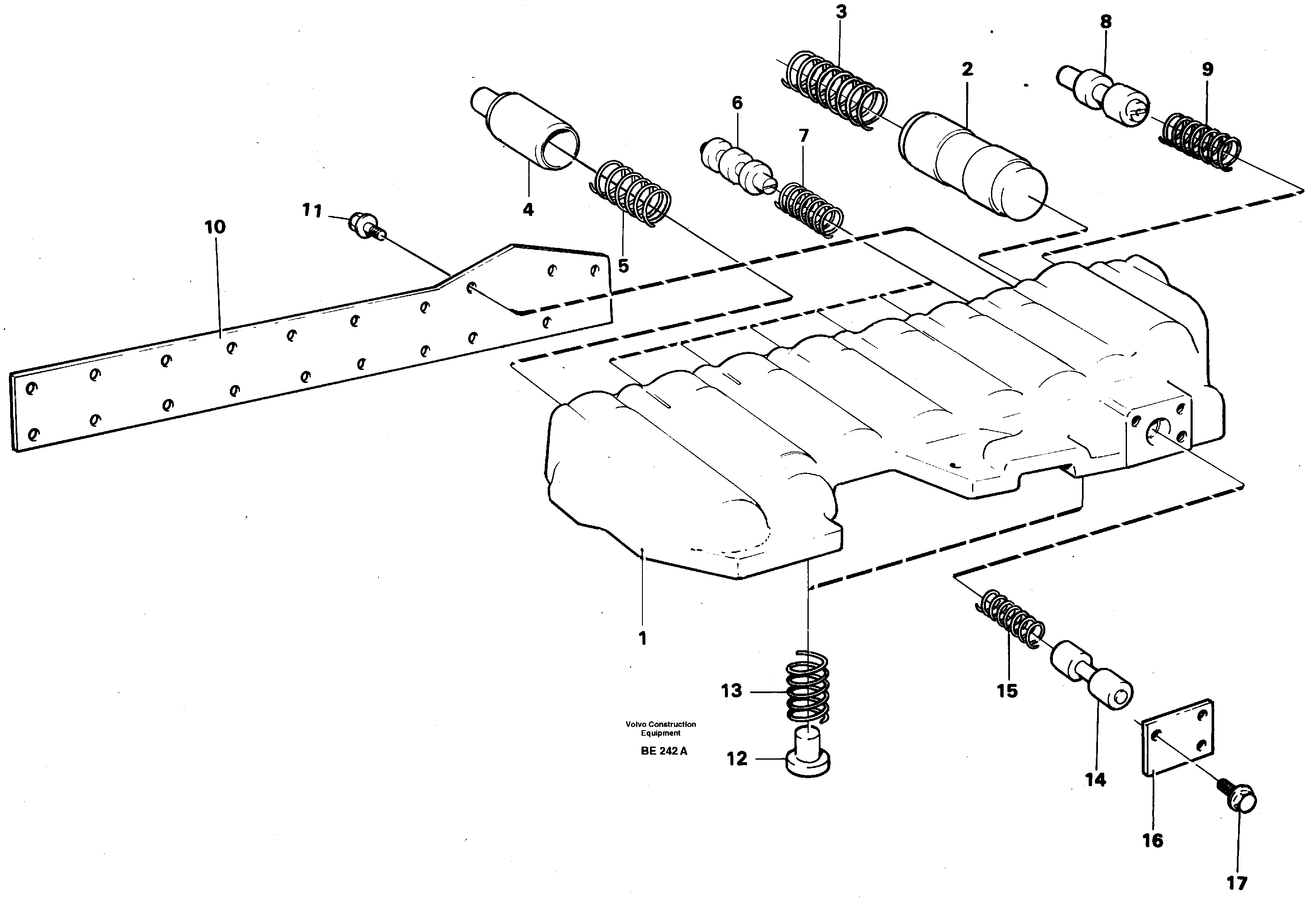 Схема запчастей Volvo A35 Volvo BM A35 - 18028 Modulated valve 