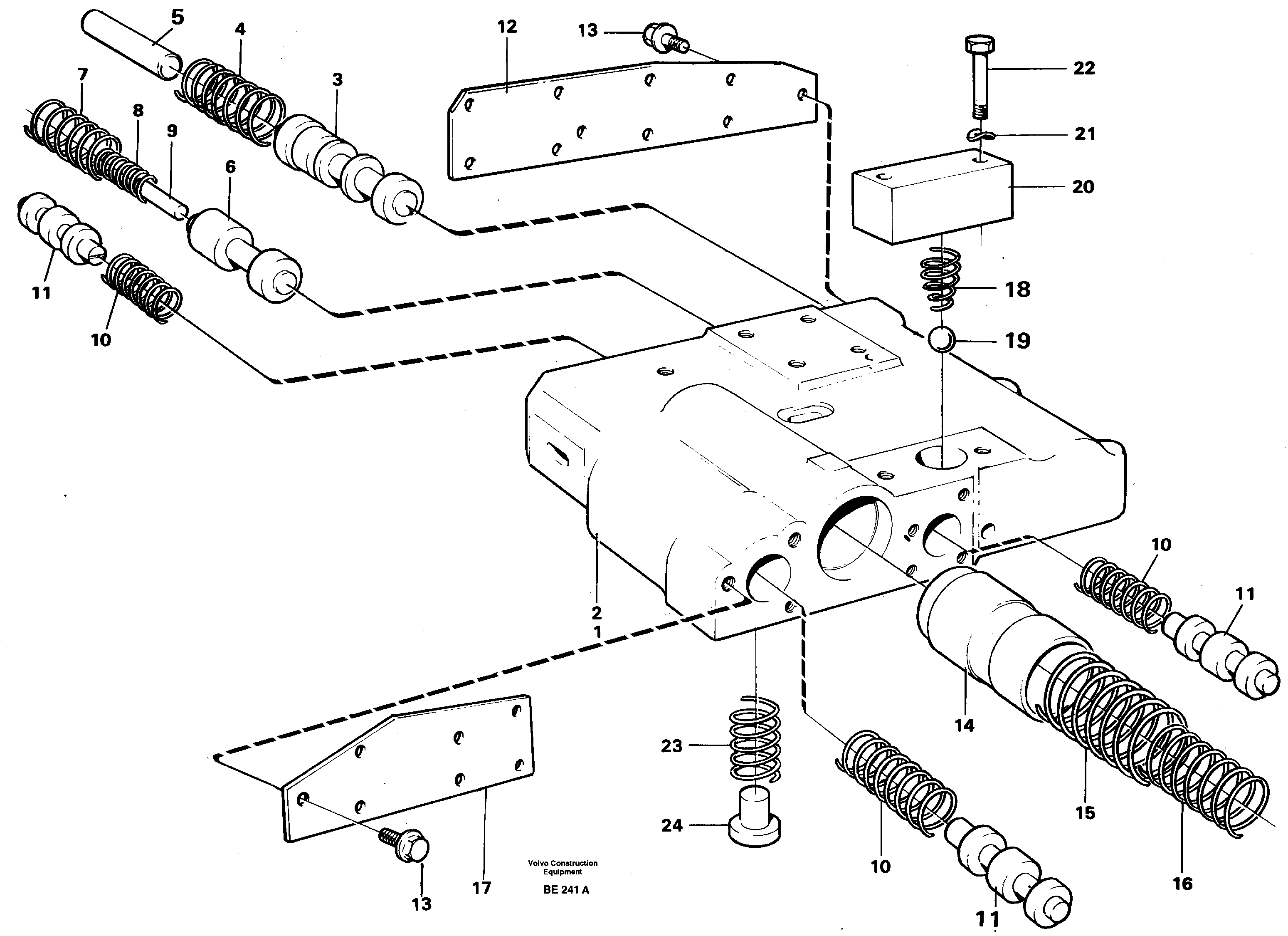 Схема запчастей Volvo A35 Volvo BM A35 - 4332 Main pressure valve 
