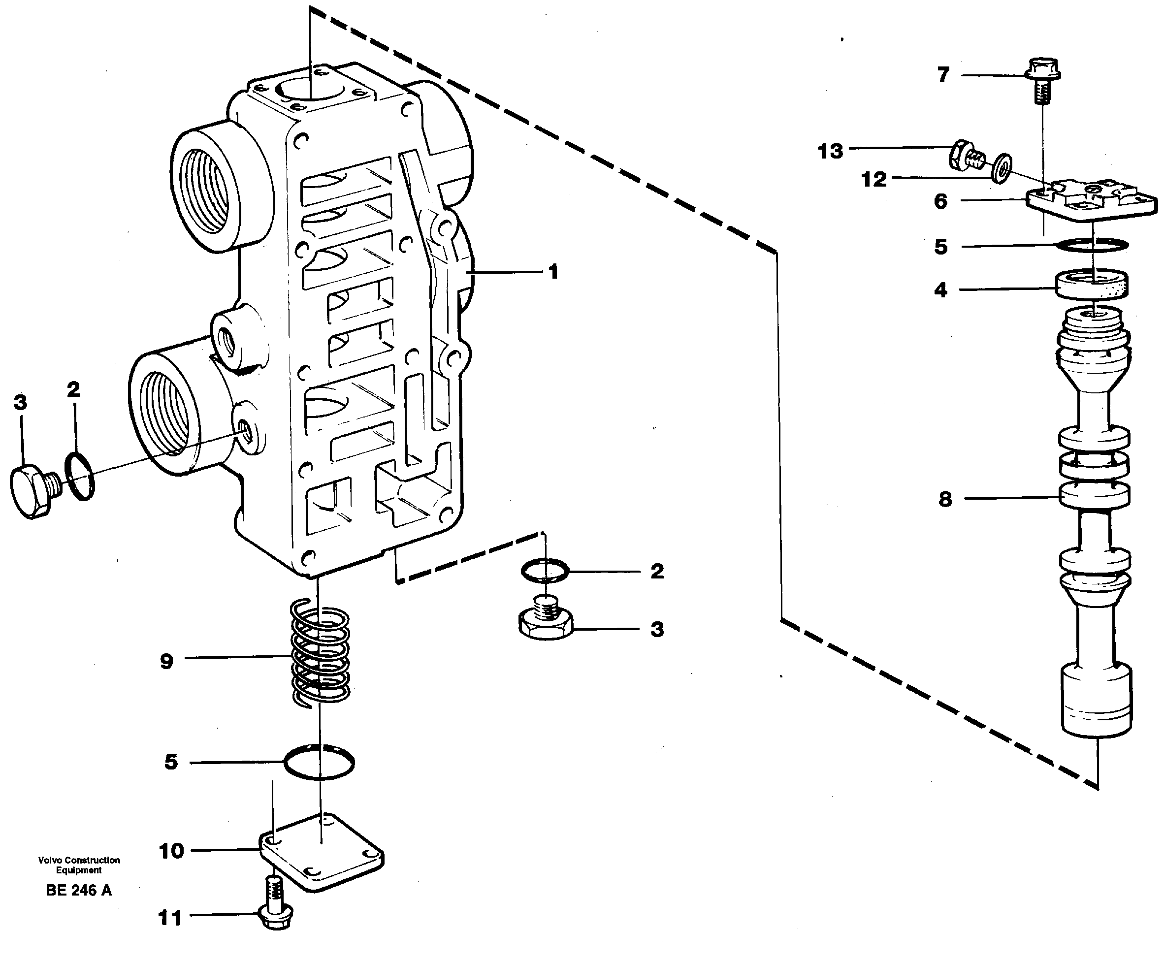 Схема запчастей Volvo A35 Volvo BM A35 - 60645 Клапан ретардера (тормоза-замедлителя) 