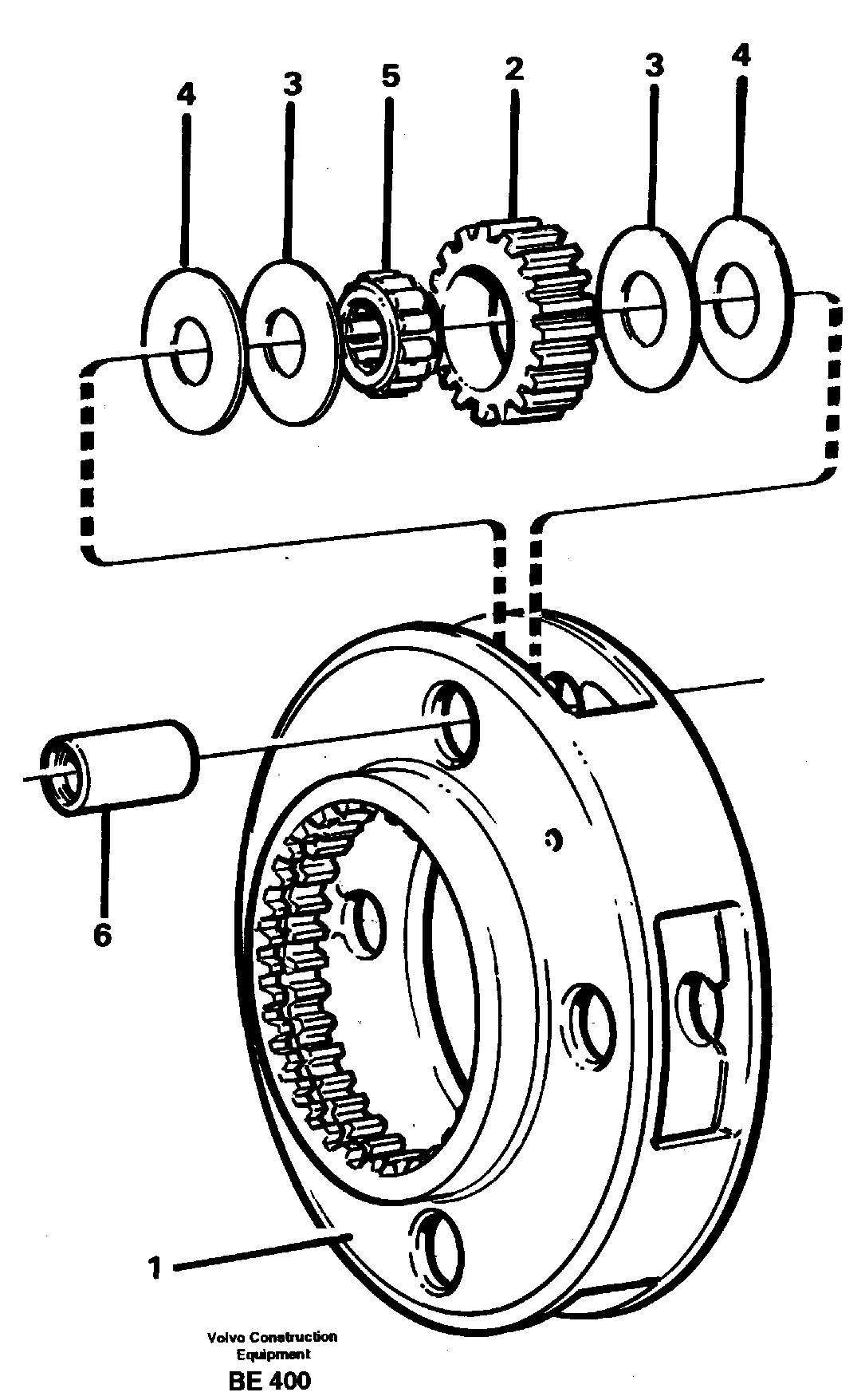 Схема запчастей Volvo A35 Volvo BM A35 - 92726 Planet kit, stage 1 