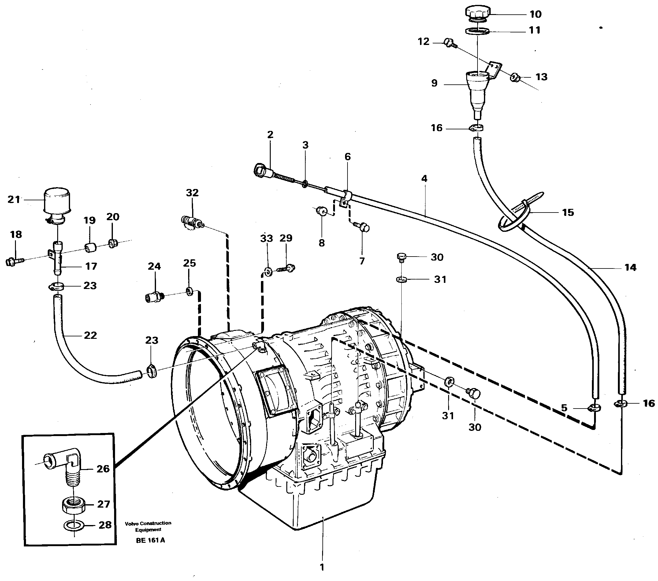 Схема запчастей Volvo A35 Volvo BM A35 - 98417 Gear box 