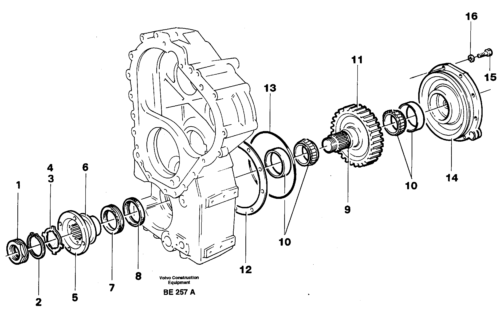 Схема запчастей Volvo A35 Volvo BM A35 - 23736 Lower shaft 