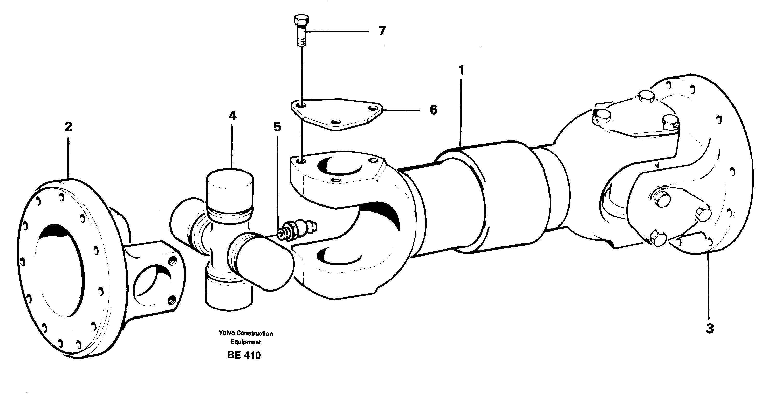 Схема запчастей Volvo A35 Volvo BM A35 - 8168 Вал карданный 