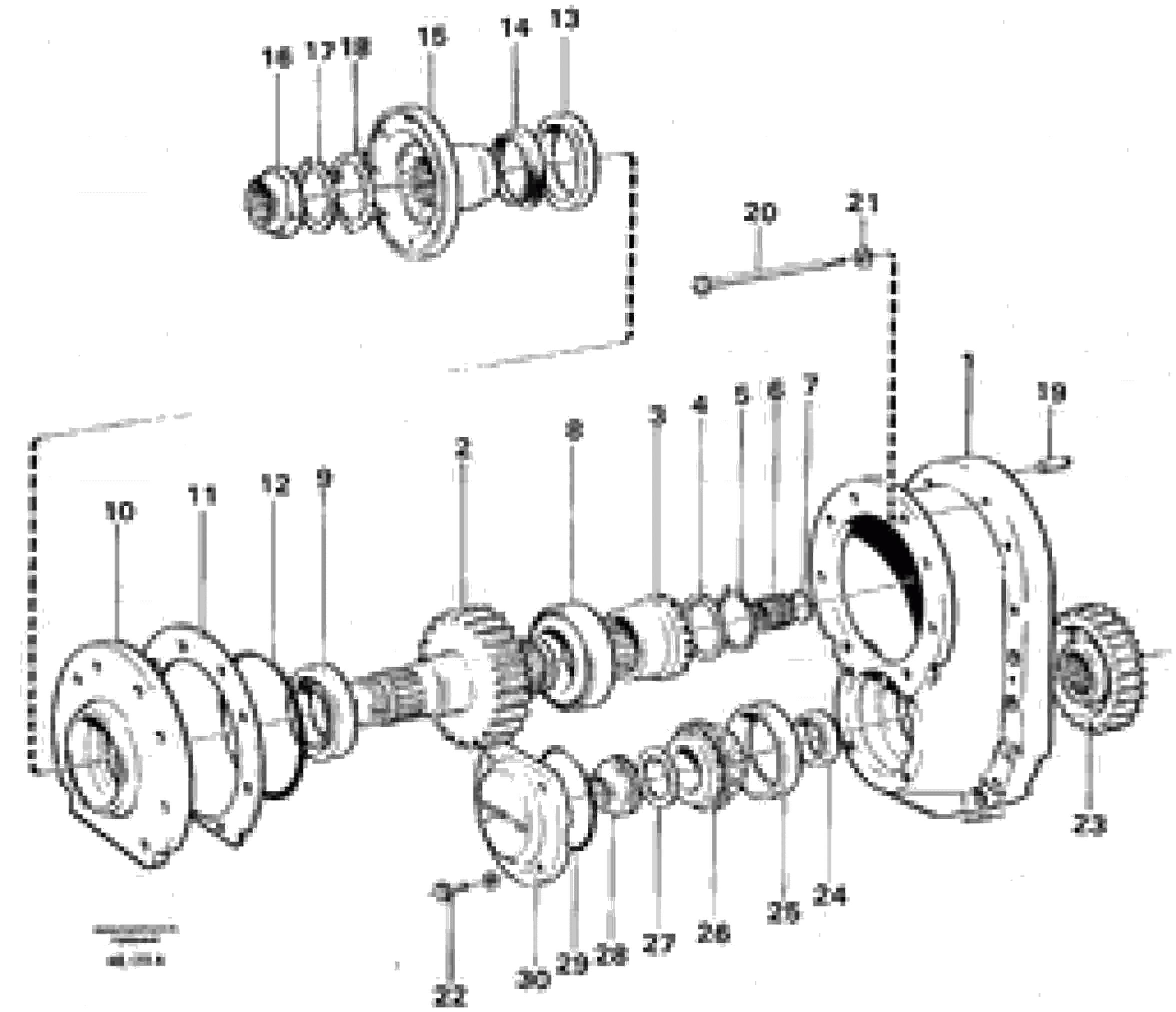 Схема запчастей Volvo A35 Volvo BM A35 - 48778 Final gear 