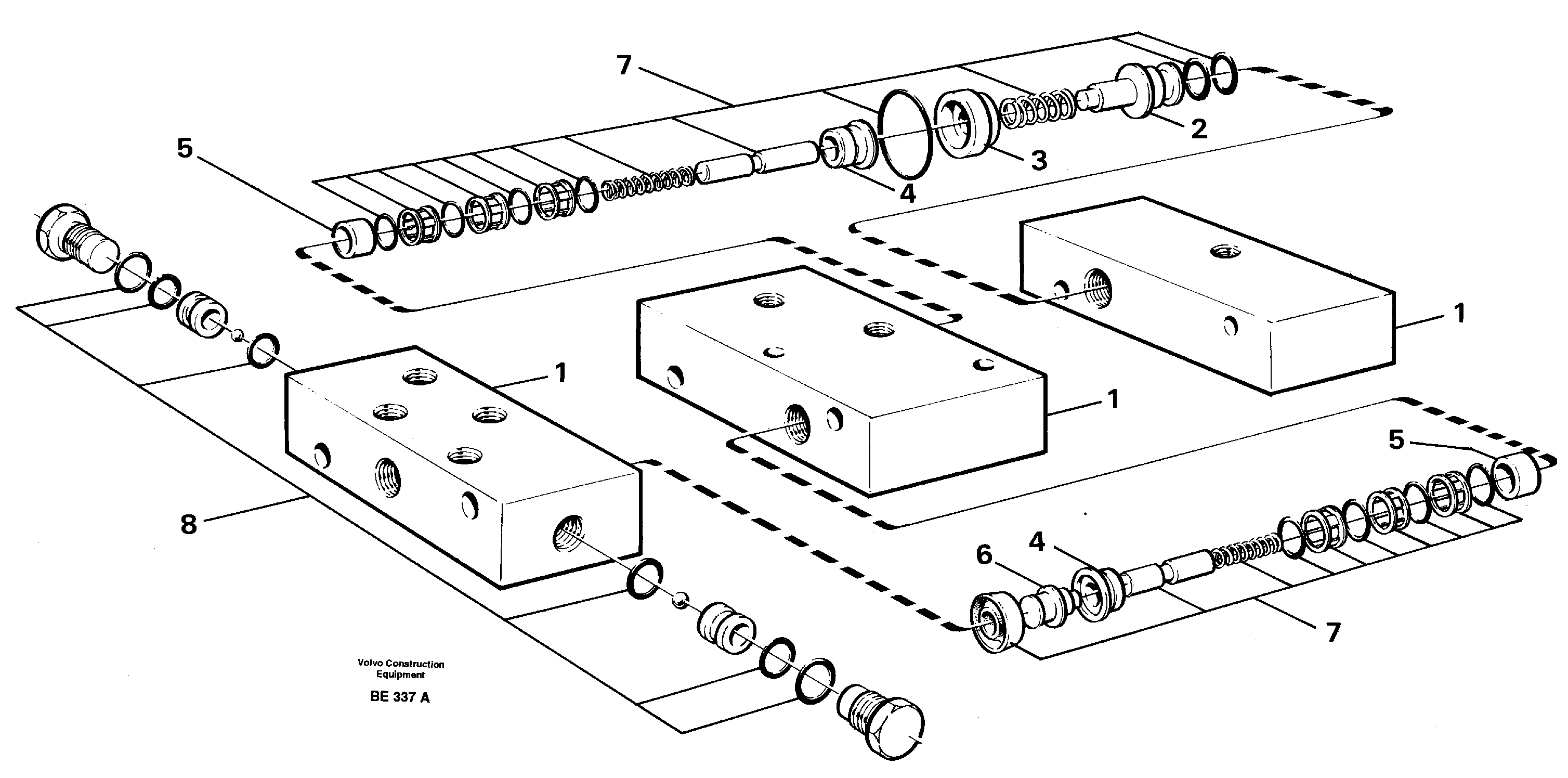 Схема запчастей Volvo A35 Volvo BM A35 - 8172 Valves 